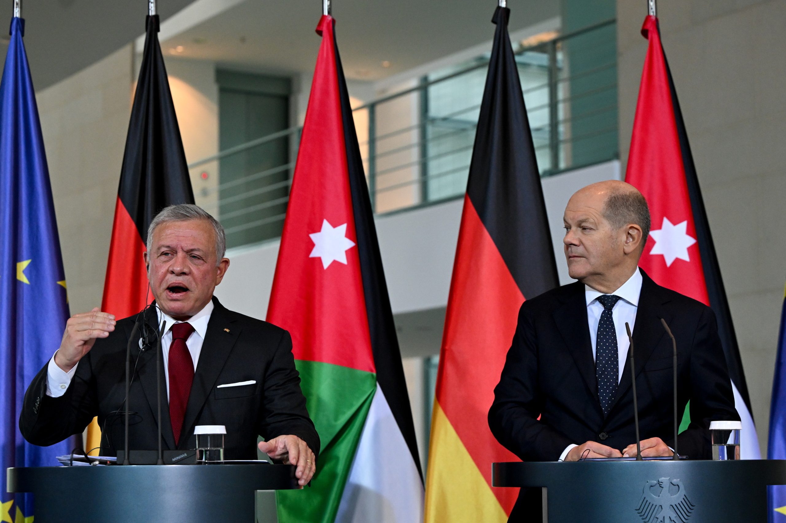 Rei jordano recusa refugiados palestinianos na Jordânia e no Egito