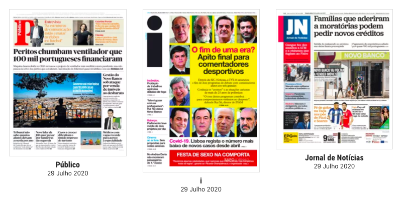 Revista de Imprensa: O apito final para comentadores desportivos e o chumbo ao ventilador português