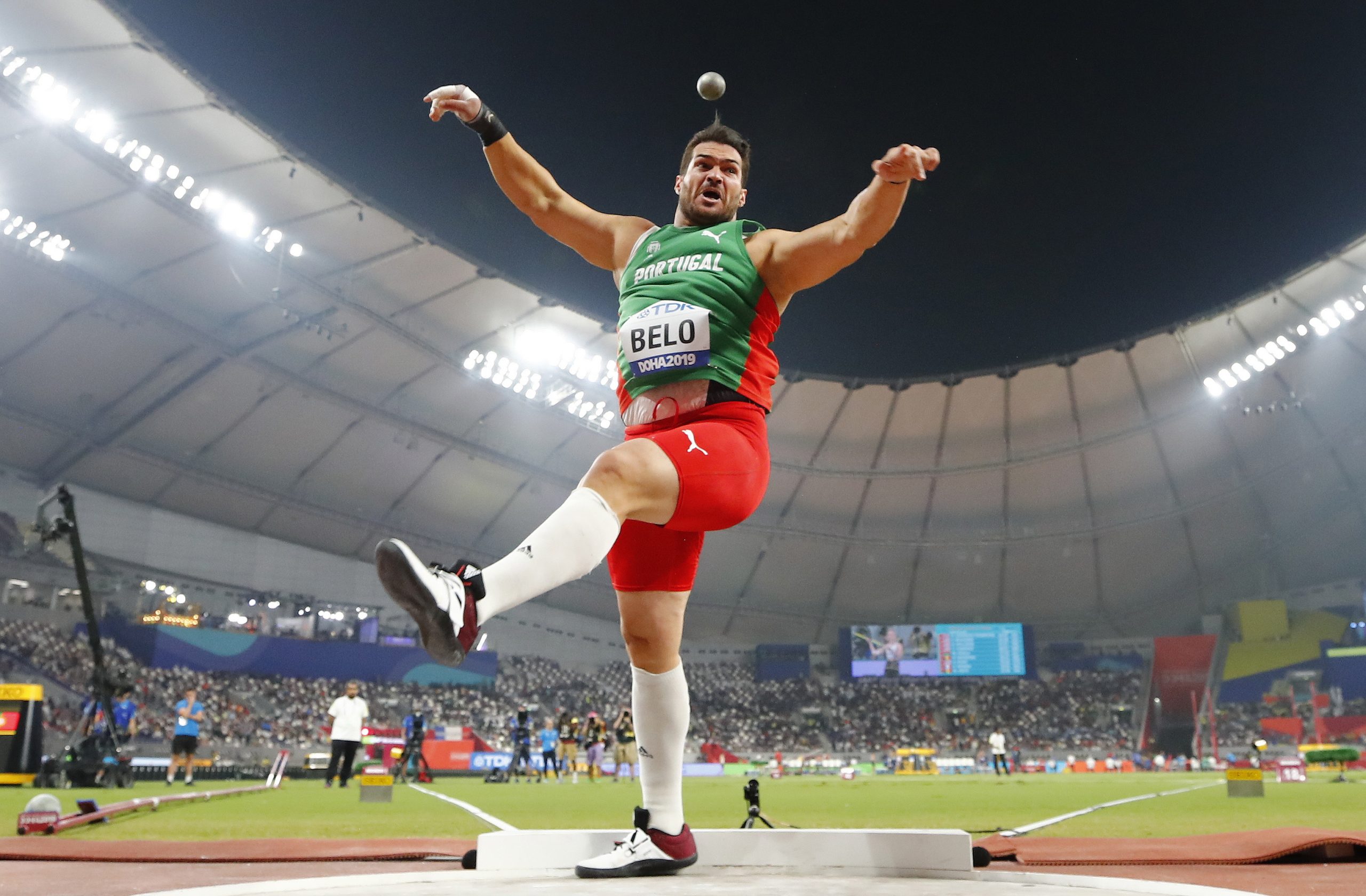 Francisco Belo eliminado na qualificação do peso nos Mundiais de atletismo