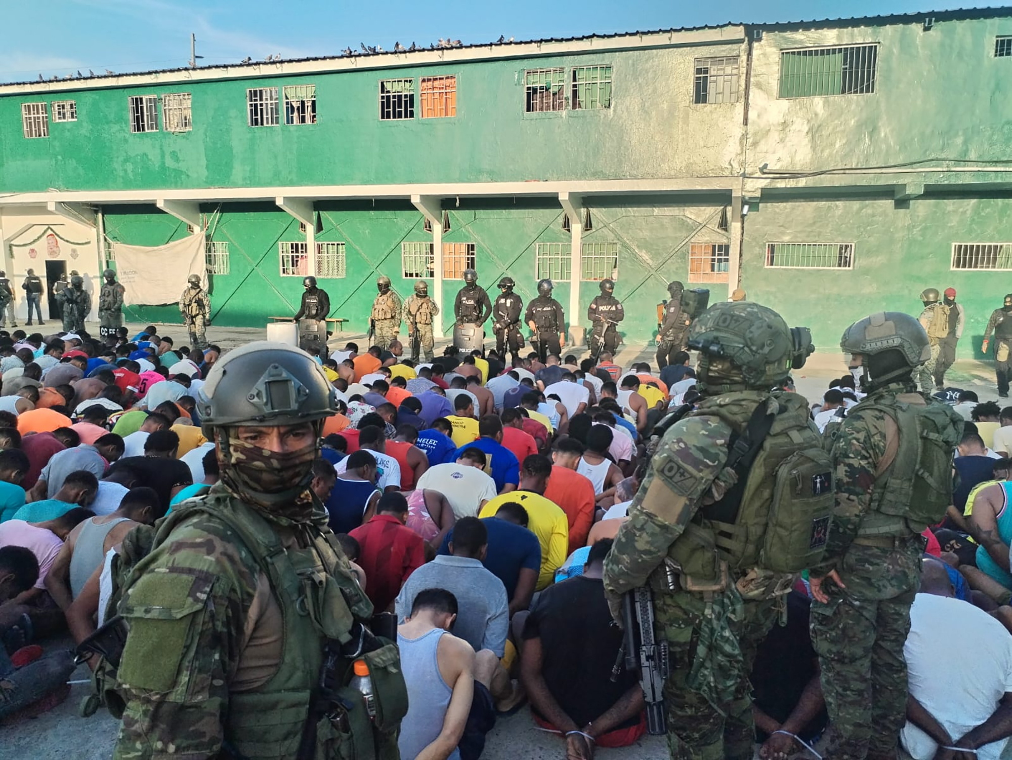 Mais de 2.500 detidos no Equador nos primeiros 11 dias do “conflito interno armado”