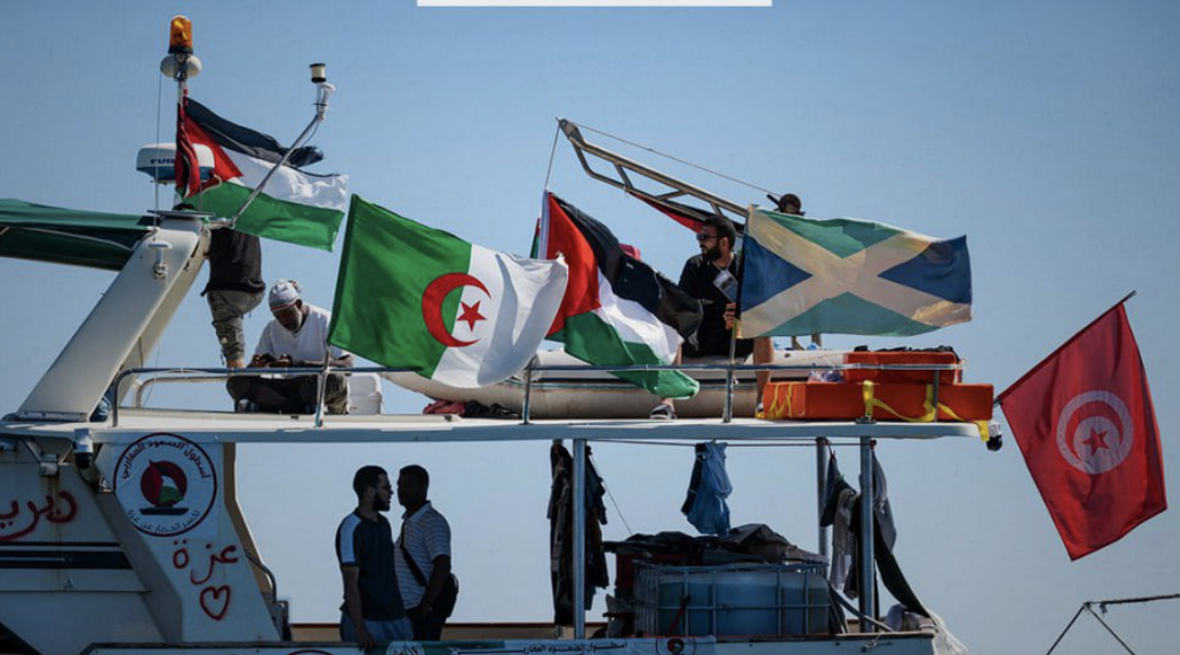 Nenhum barco da flotilha chegou a Gaza