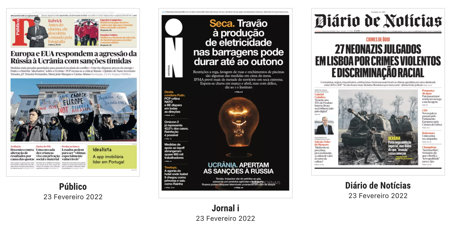 Revista de Imprensa: As novas tabelas de IRS, as sanções à Rússia e o Benfica-Ajax