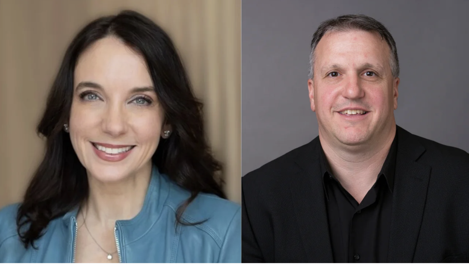 Julie Souza, AWS (à esquerda) e Ken Degennaro, NBA (à direita)