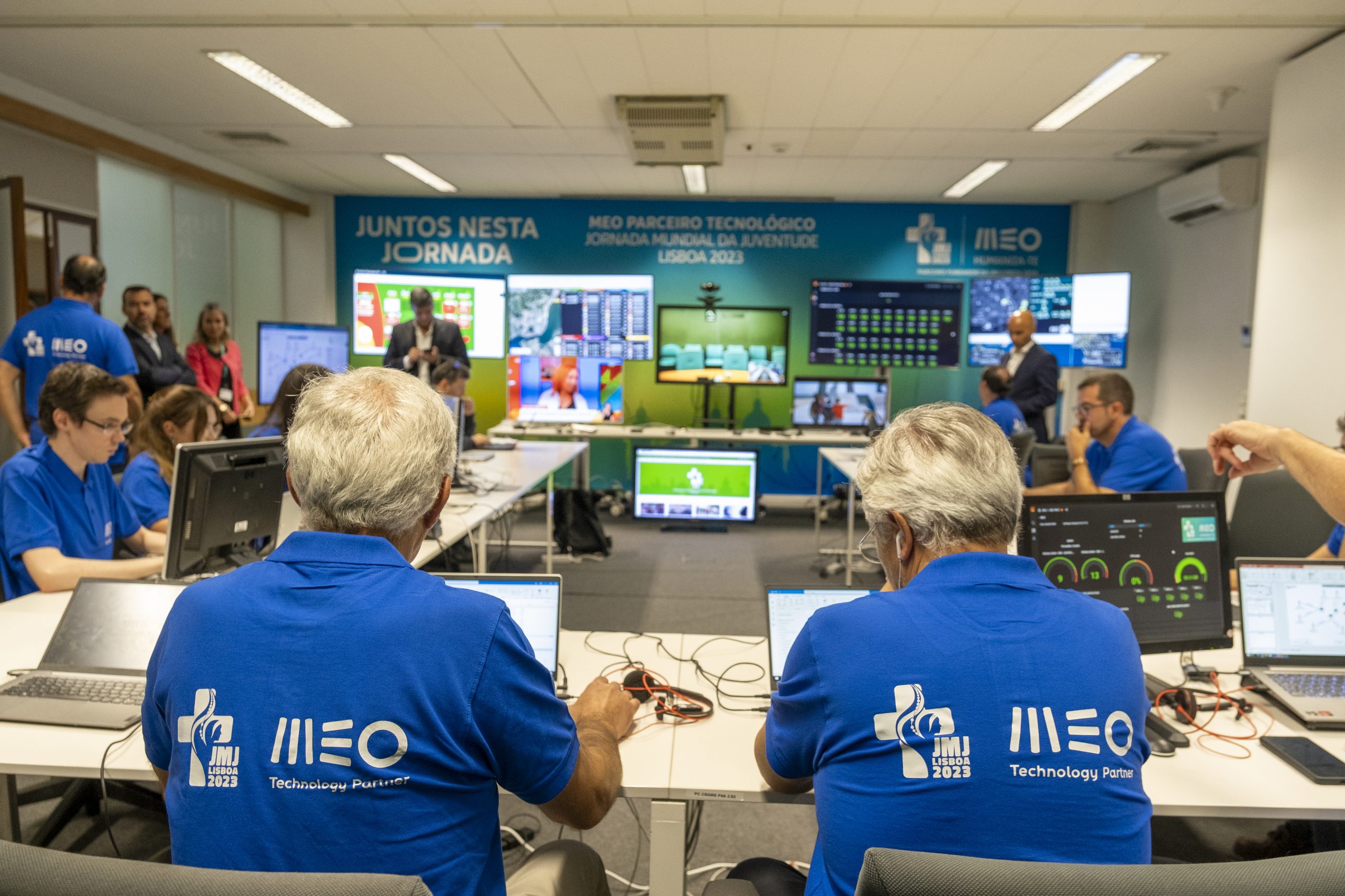 JMJ: MEO apresenta “War Room” para a maior operação de telecomunicações alguma vez realizada no país