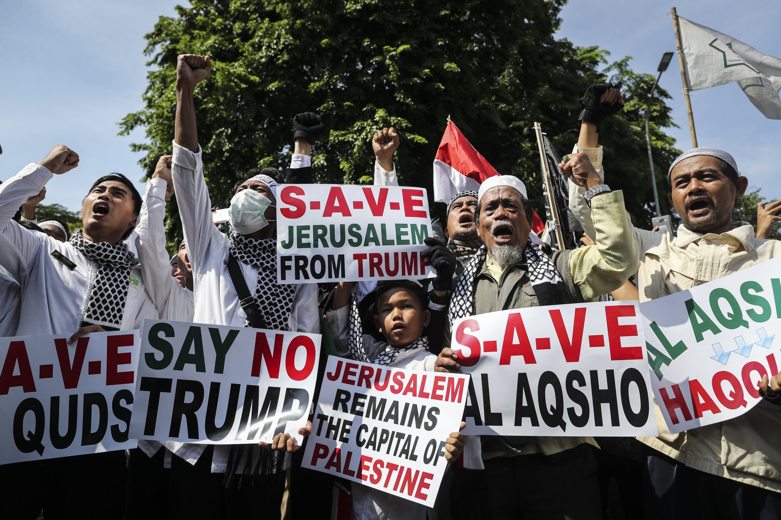 Protestos na Indonésia e Malásia contra posição dos EUA sobre Jerusálem