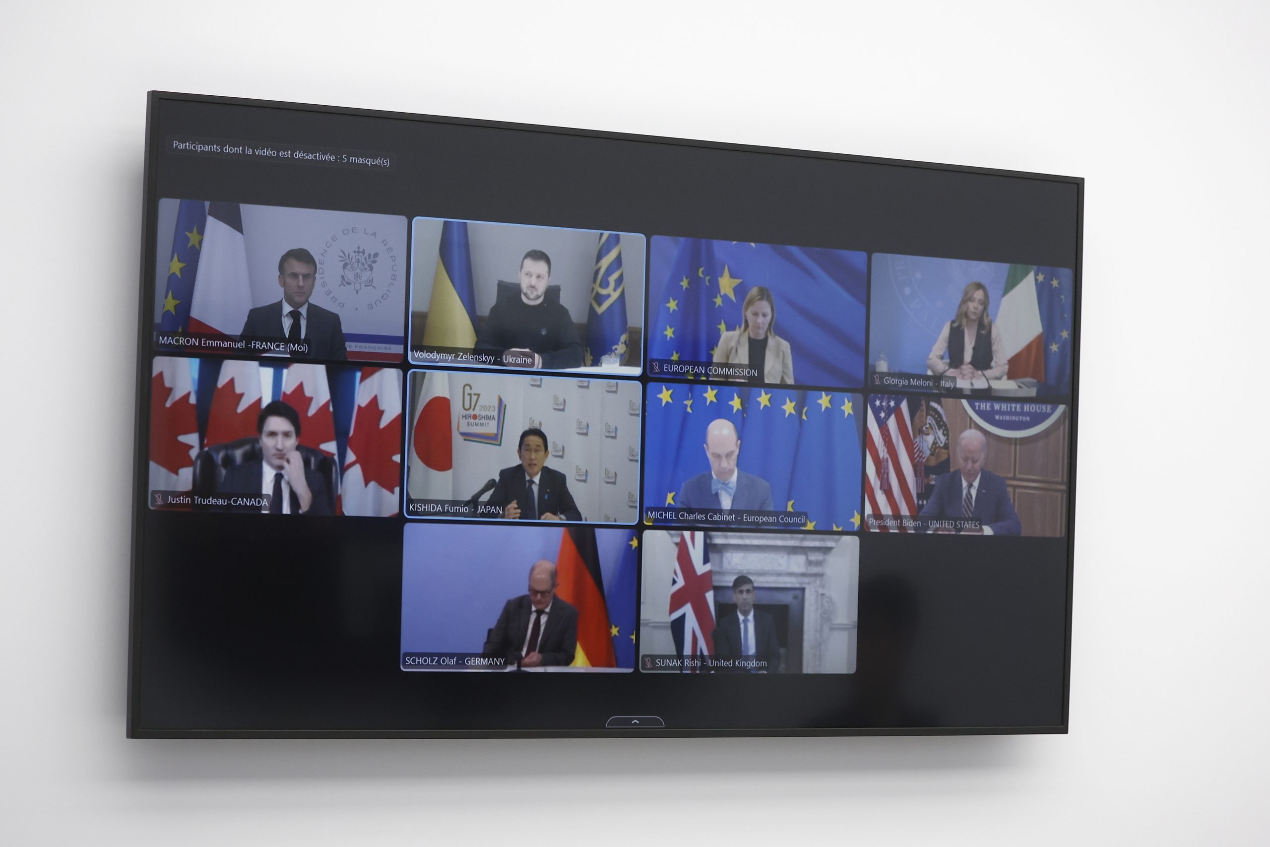 G7 reafirma apoio a solução de dois Estados, israelita e palestiniano