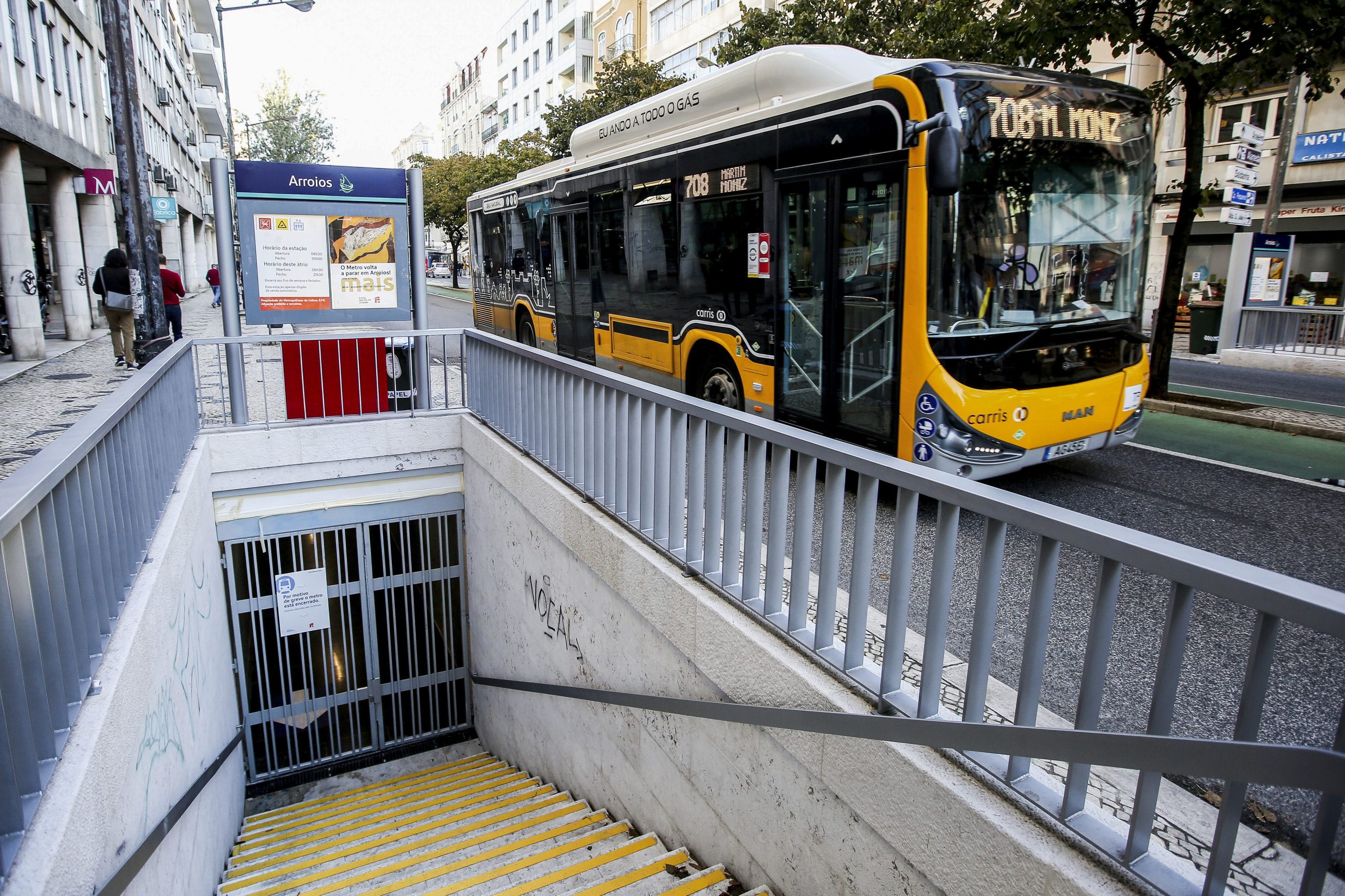 Metro de Lisboa fechado devido à greve