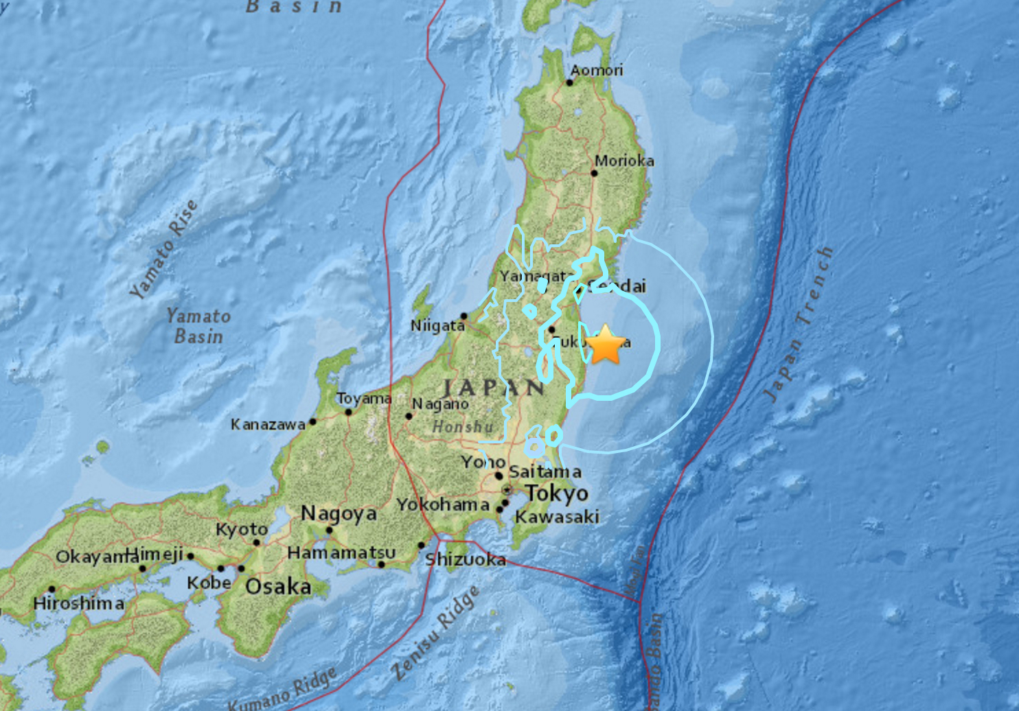 Japão: Sismo de magnitude 5,7 na escala de Richter em Fukushima