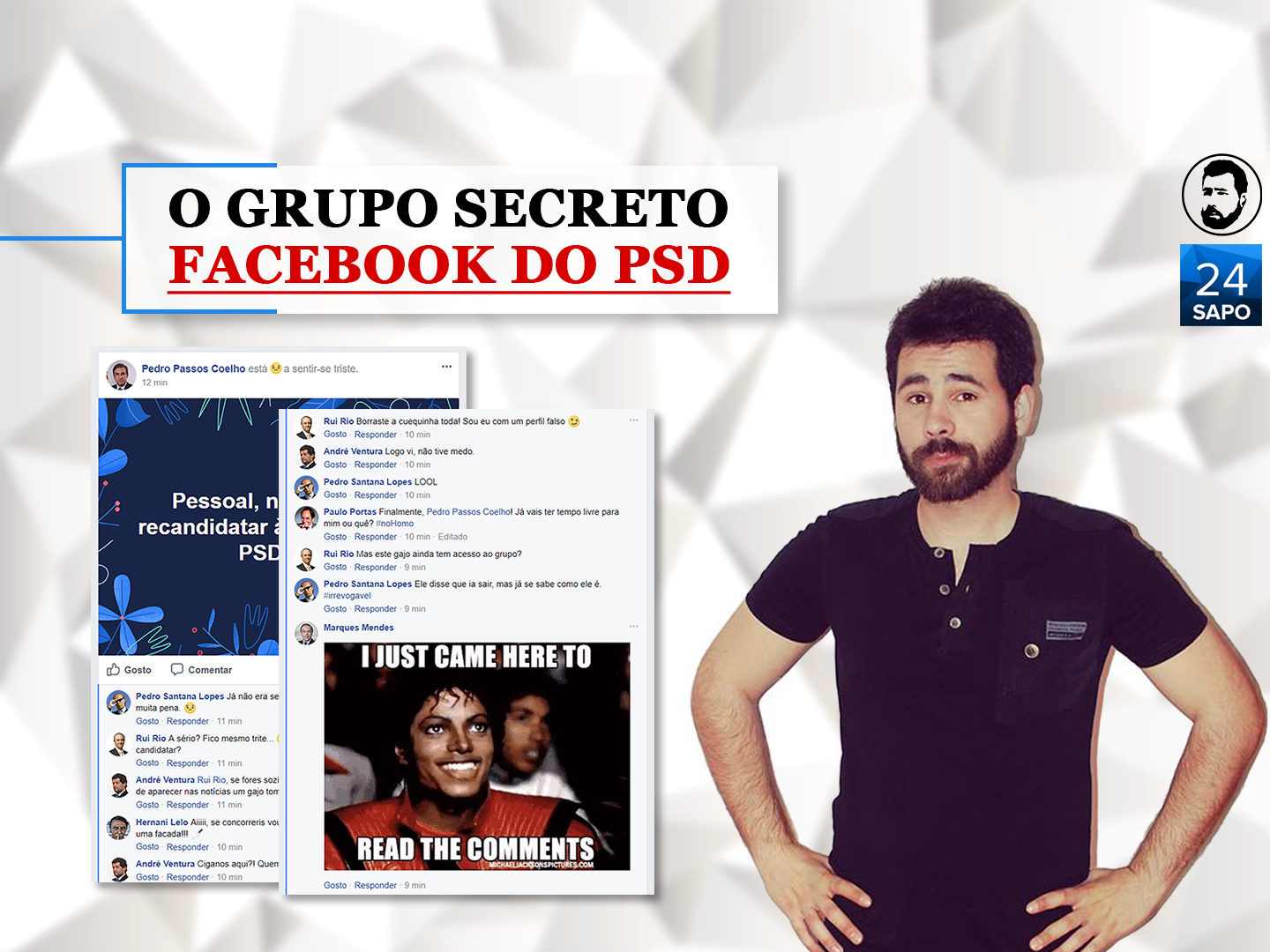 O grupo secreto de Facebook do PSD
