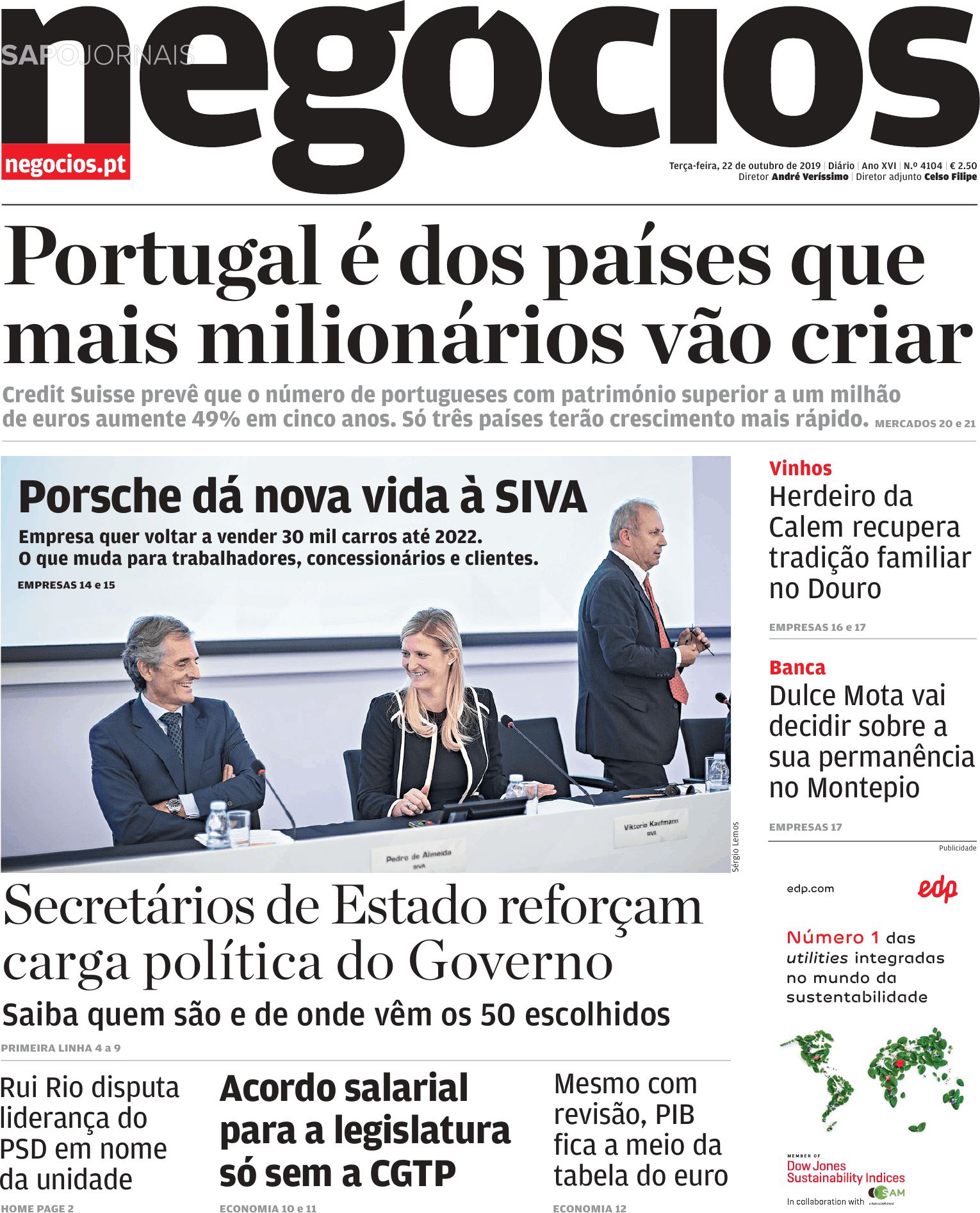 “Portugal é dos países que mais milionários vão criar”. Esta e outras notícias nas capas dos jornais de hoje
