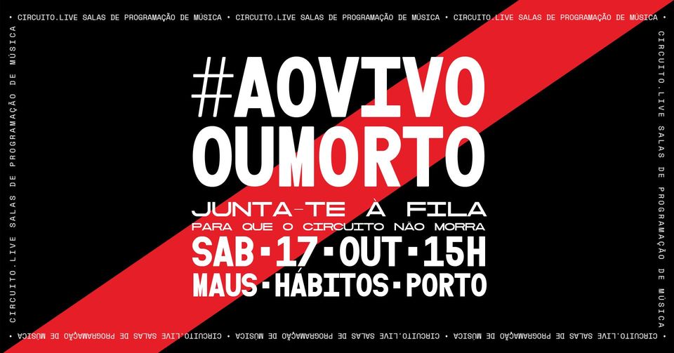 Ao vivo ou morto: Salas de espetáculos metem-se na fila e pedem “medidas urgentes de sobrevivência”