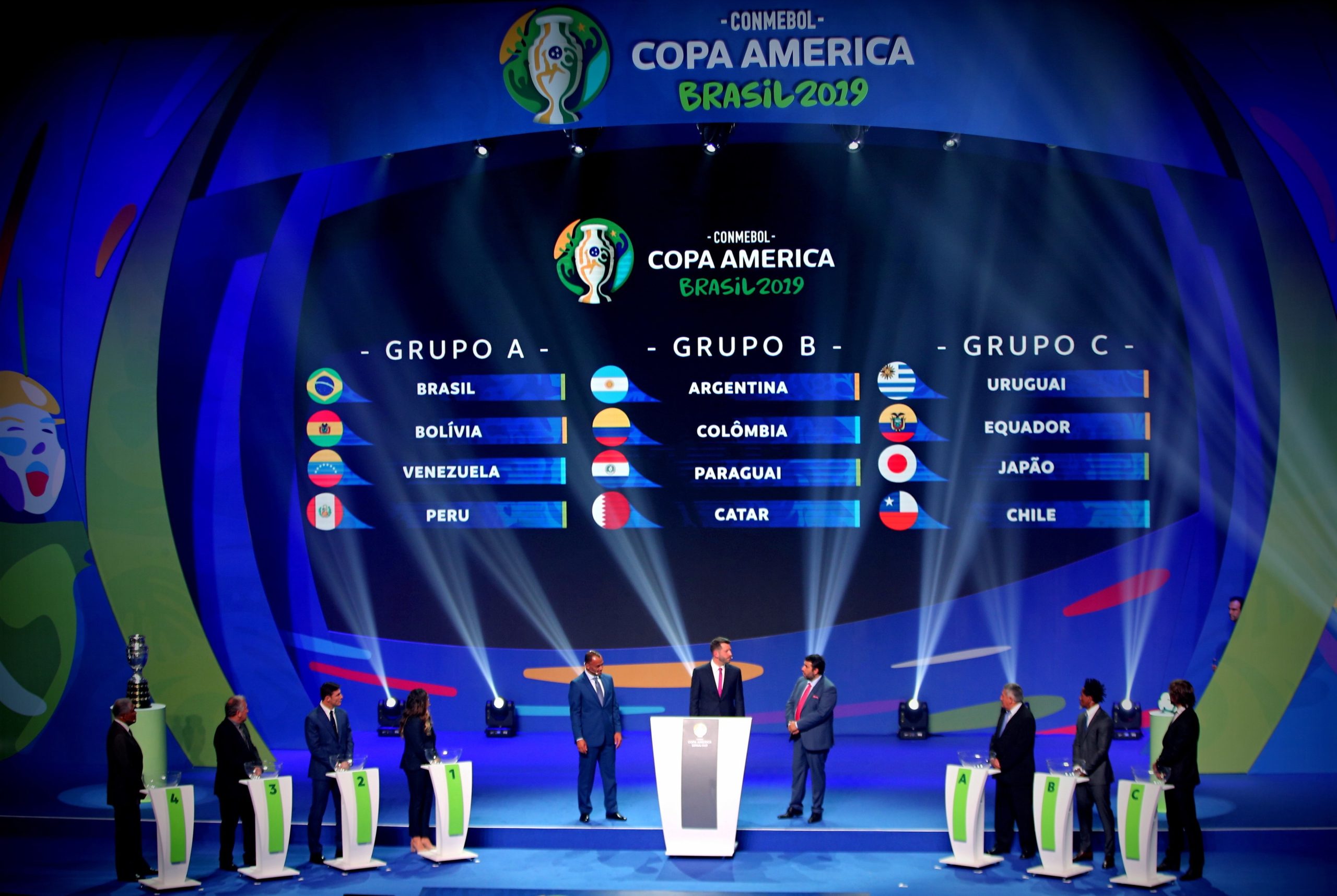 Brasil defronta Peru, Venezuela e Bolívia na Copa América