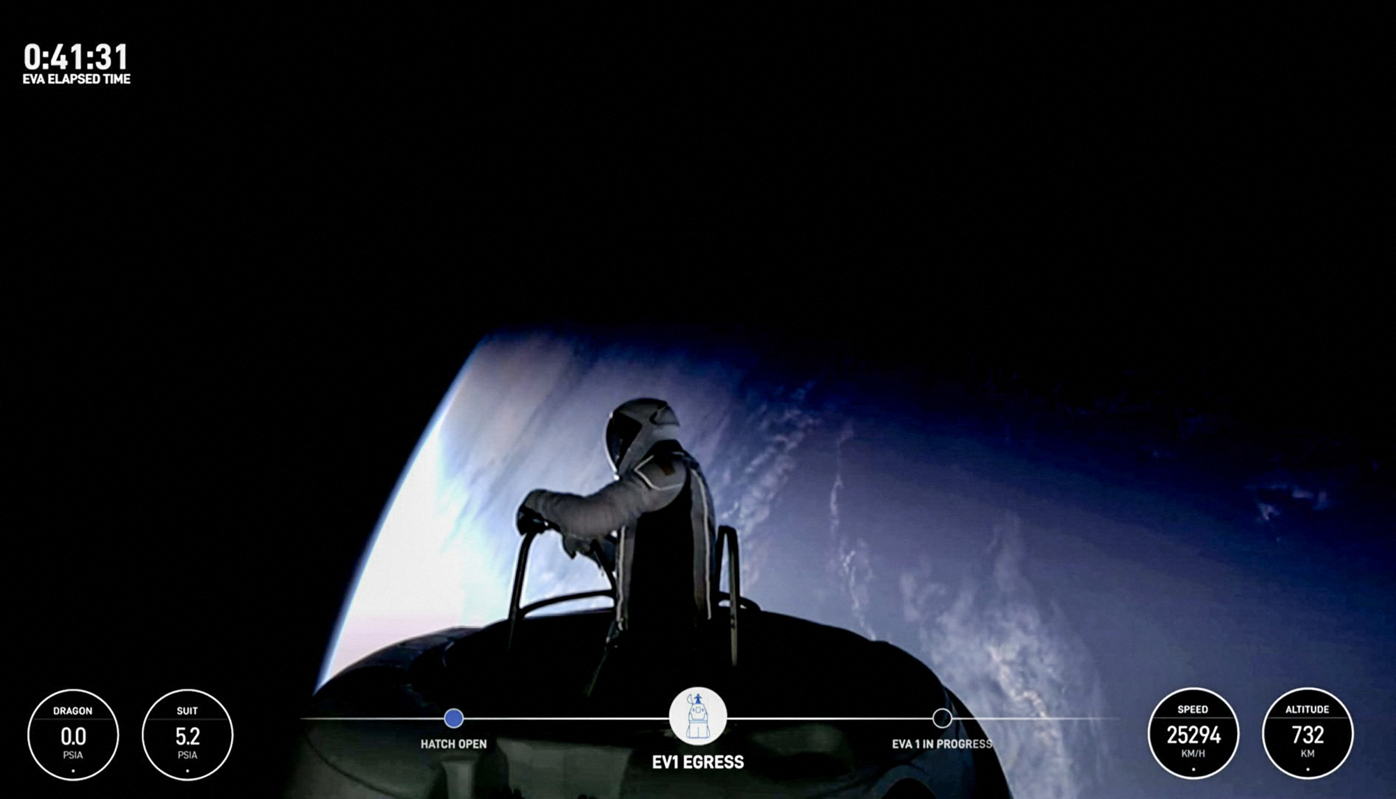 Dia histórico: SpaceX já realizou o primeiro passeio espacial privado. Veja as imagens