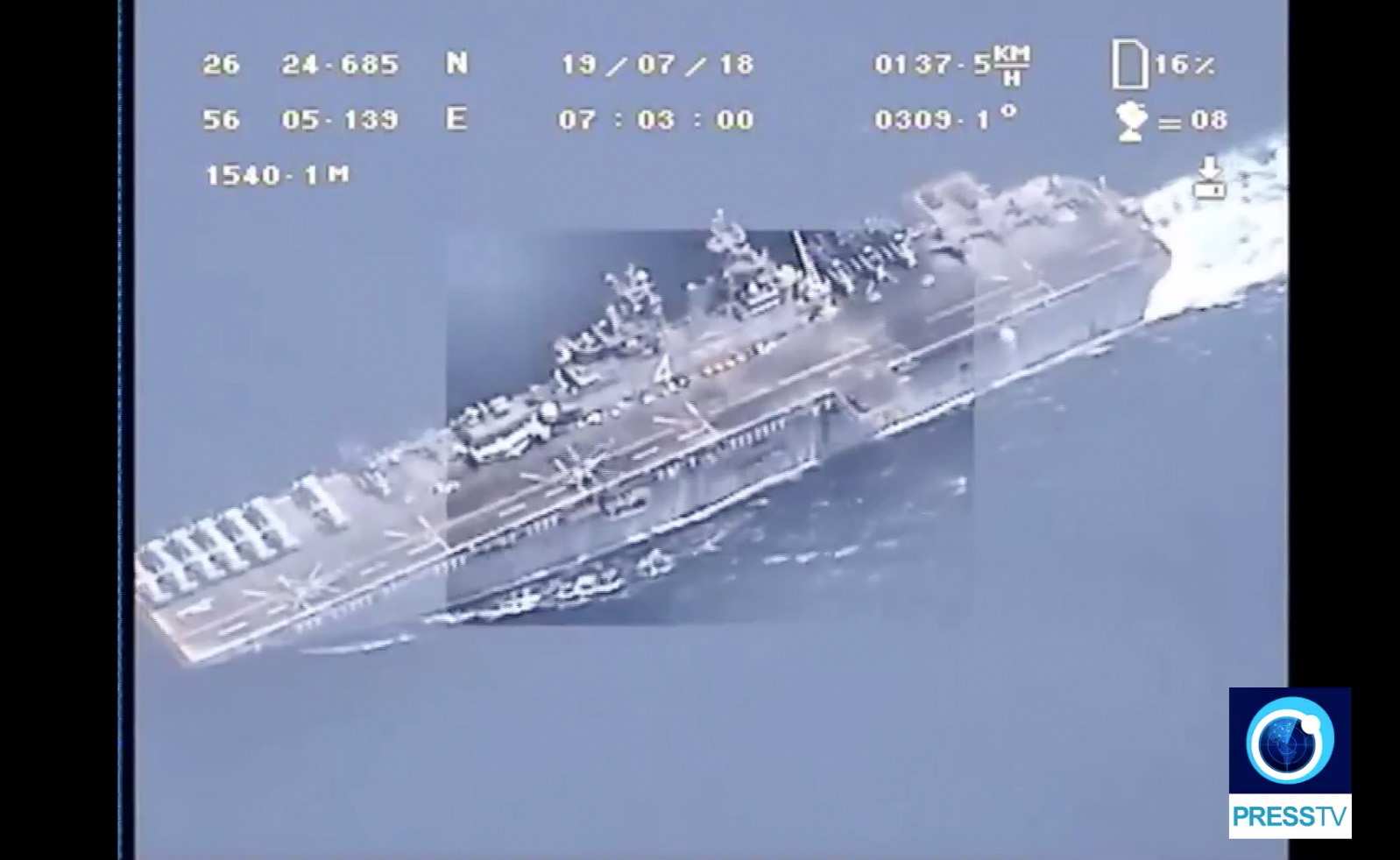 Irão divulgou vídeo para provar que ‘drone’ não foi abatido por navio dos EUA