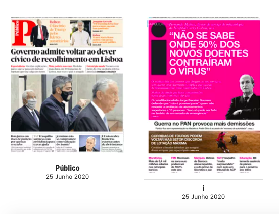 Revista de imprensa: Da situação epidemiológica em Lisboa ao fim da carreira de Mathieu