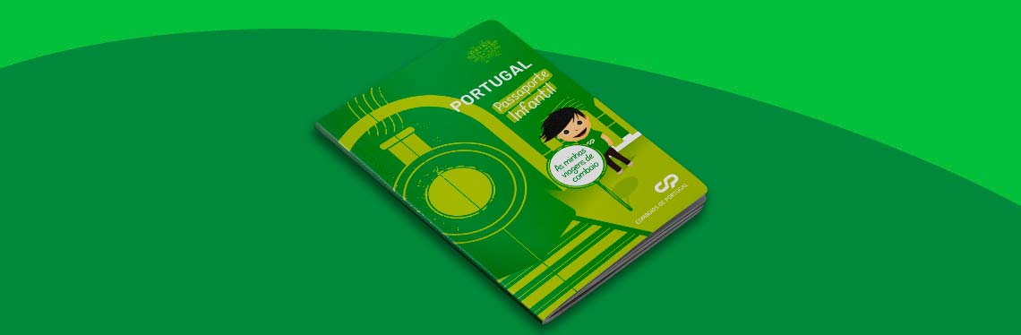 Há um passaporte infantil para colecionar carimbos de sustentabilidade na CP e pode dar acesso à cabine de condução