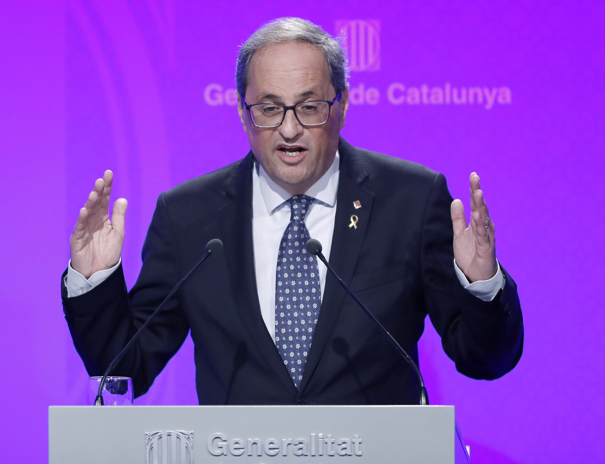 Catalunha. Torra pede a Governo espanhol início de “diálogo sem condições”