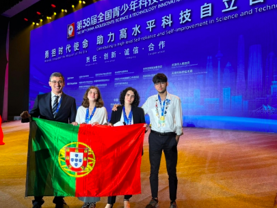 Alunos portugueses vencem 1.º prémio de concurso de ciência da China