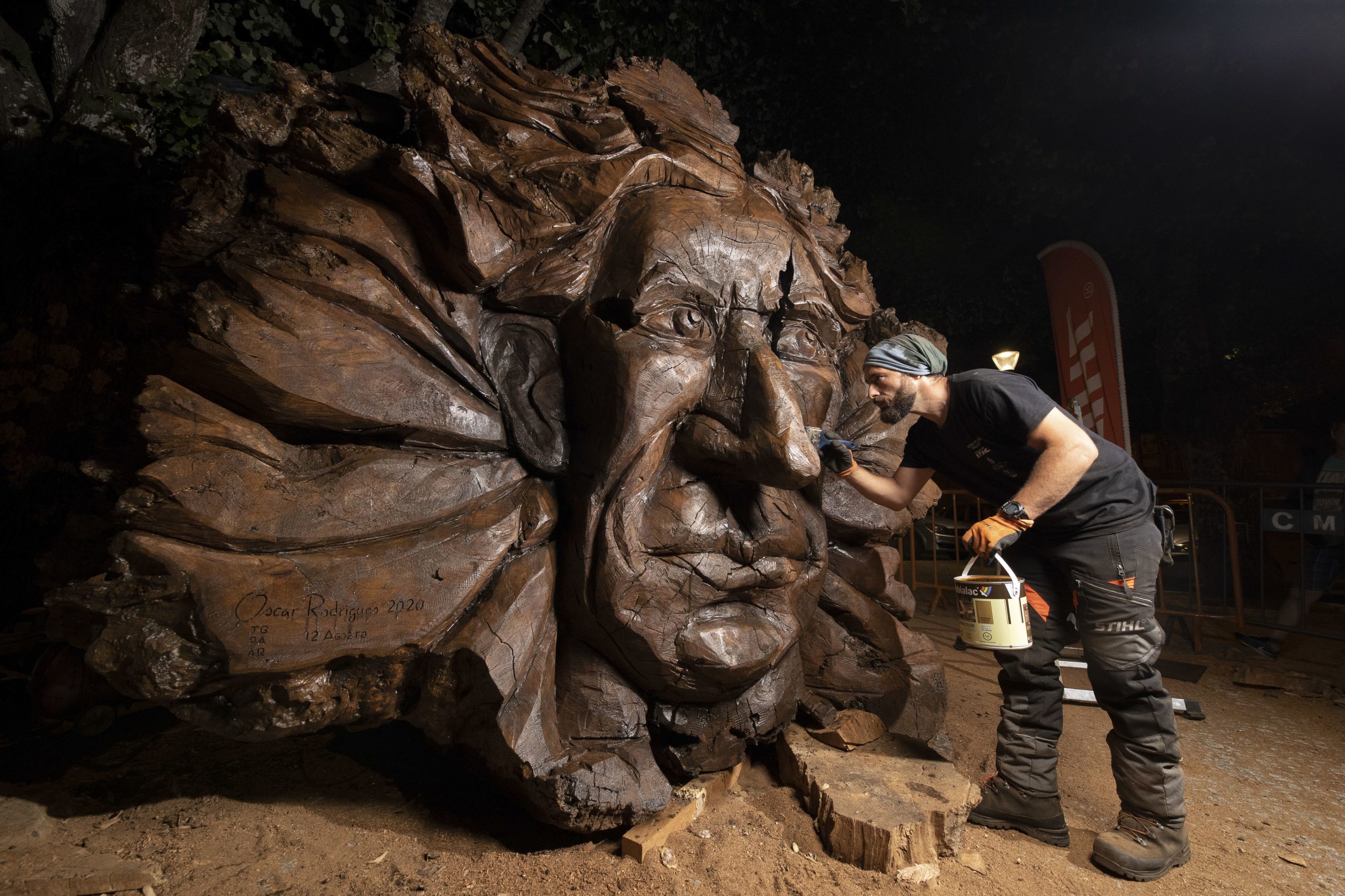 Escultura de rosto de Miguel Torga em raiz gera polémica e atrai curiosos a Sabrosa