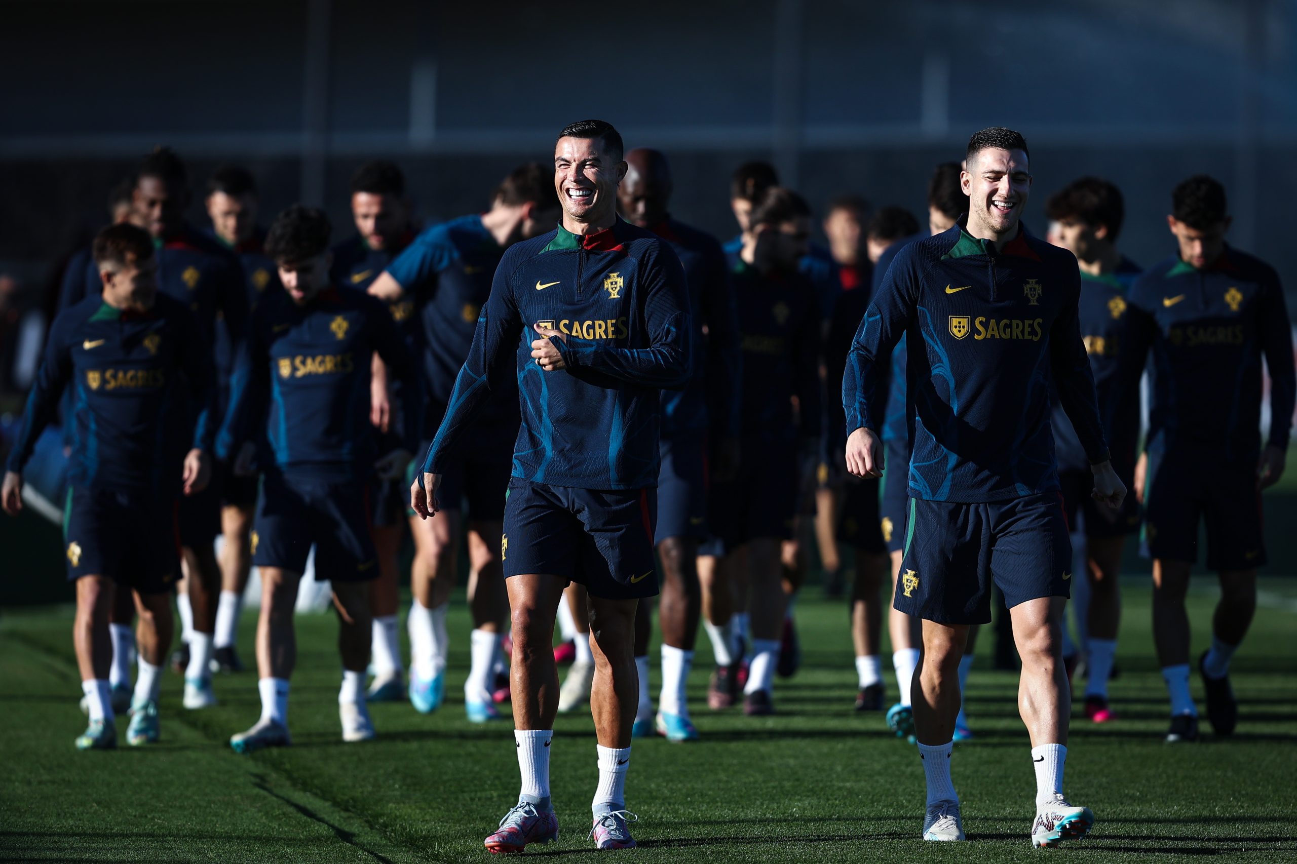 Euro2024. Segundo treino de preparação da seleção com todos os jogadores no relvado