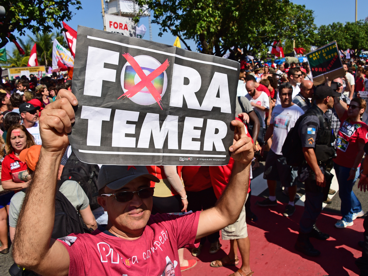Protestos contra Michel Temer no Rio de Janeiro