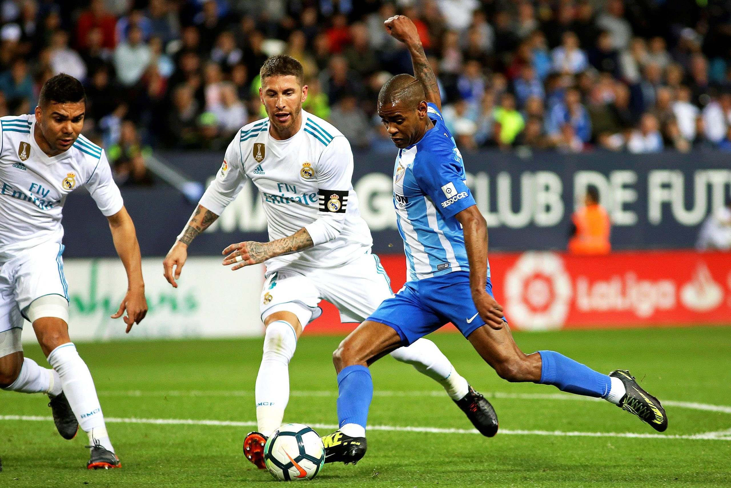 Real Madrid vence em Málaga e ascende ao terceiro lugar