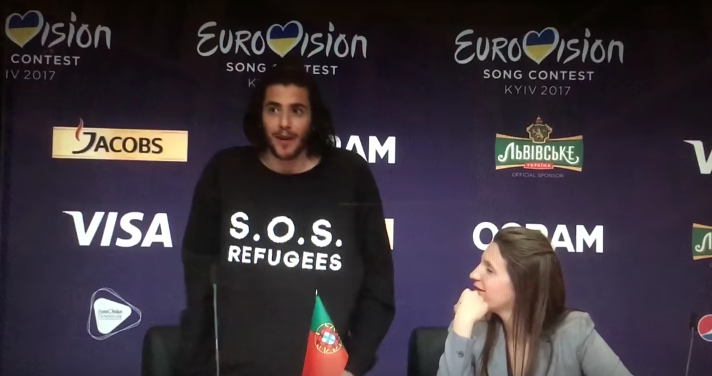 “S.O.S. Refugiados”. Salvador Sobral deixou uma mensagem à Europa