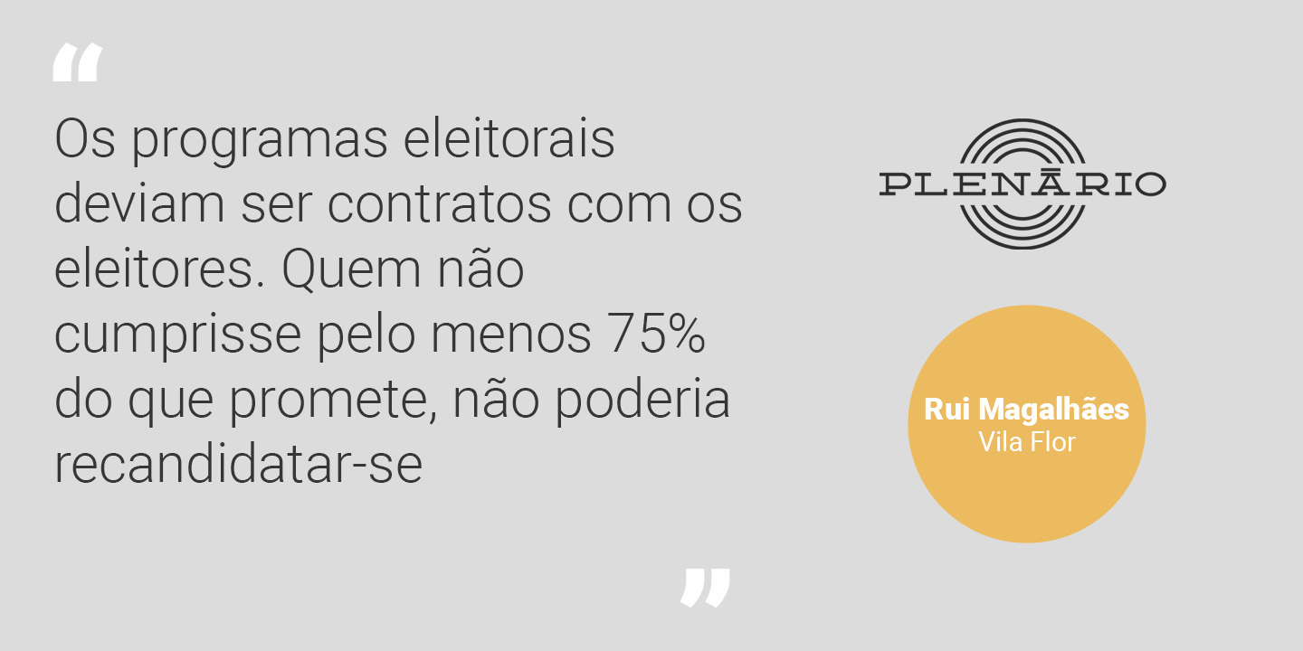 Rui Magalhães: “Os programas eleitorais deviam ser contratos com os eleitores. Quem não cumprisse pelo menos 75% do que promete, não poderia recandidatar-se”