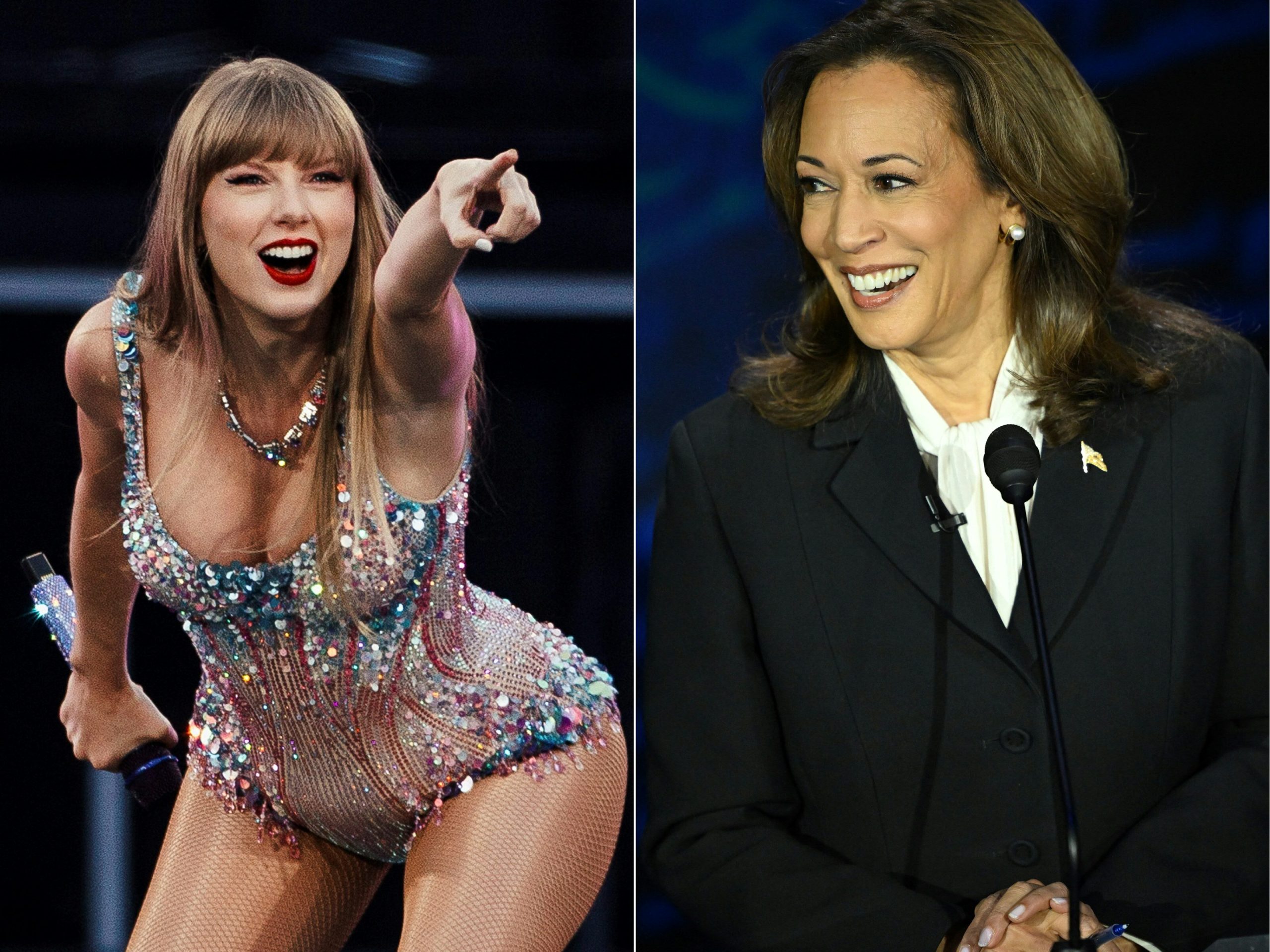 Taylor Swift, uma “mulher sem filhos e com gato”, declara apoio a Kamala Harris após debate contra Donald Trump