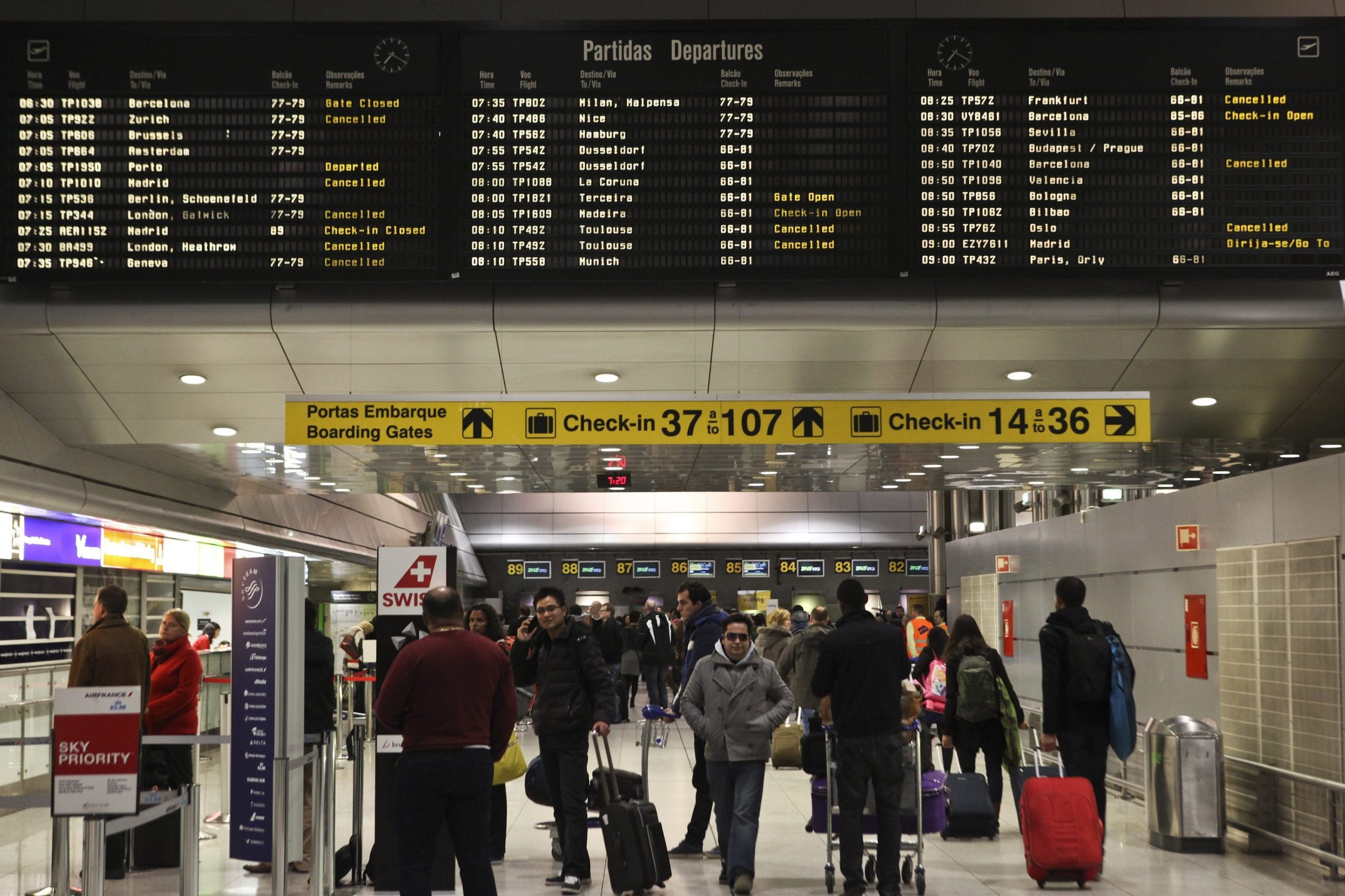 Aeroporto de Lisboa deve chegar aos 29 milhões de passageiros em 2018
