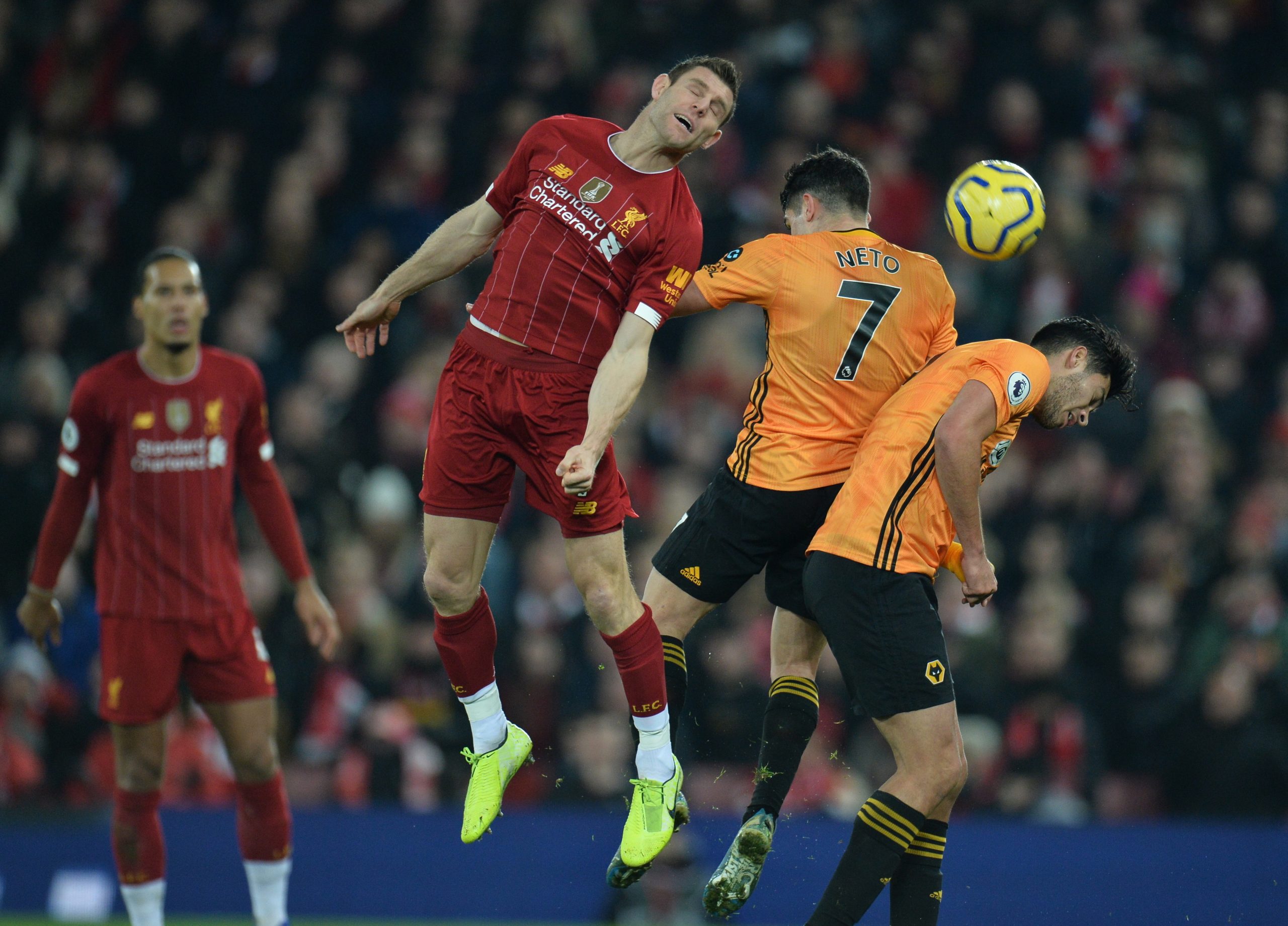 Liverpool sofre muito para vencer Wolverhampton com seis portugueses no ‘onze’