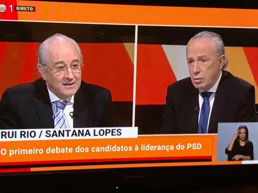 Debate Rio-Santana na RTP1 visto por cerca de meio milhão