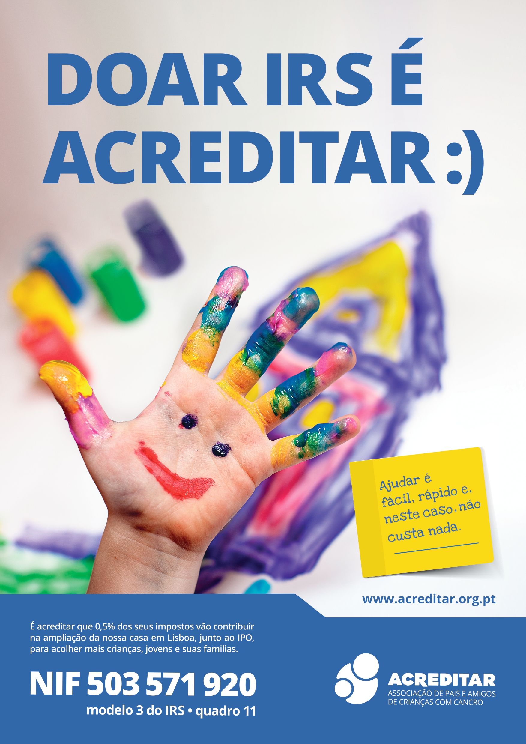 Parece pouco, mas faz toda a diferença. Doar também é Acreditar