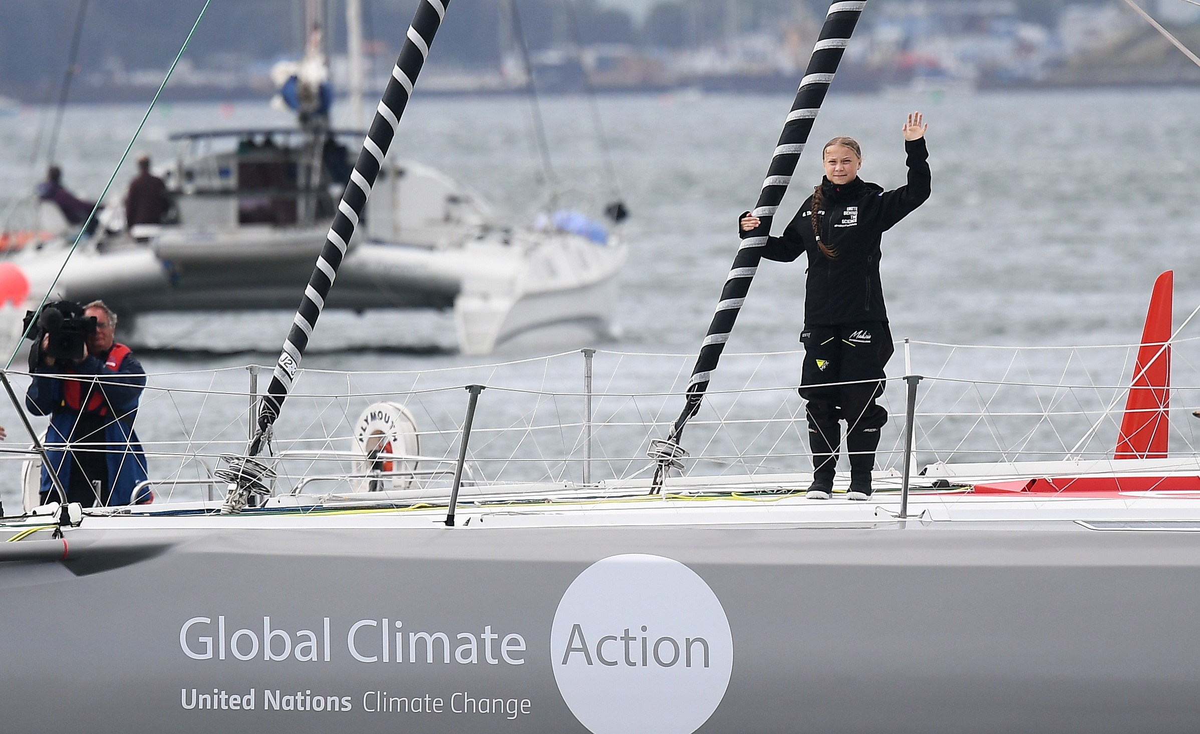 Greta Thunberg partiu hoje do Reino Unido para os EUA num veleiro ecológico
