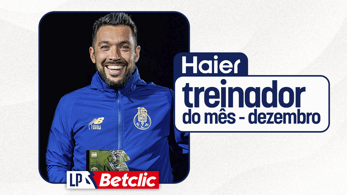 Francesco Farioli distinguido com o Prémio Haier de Treinador do Mês de dezembro
