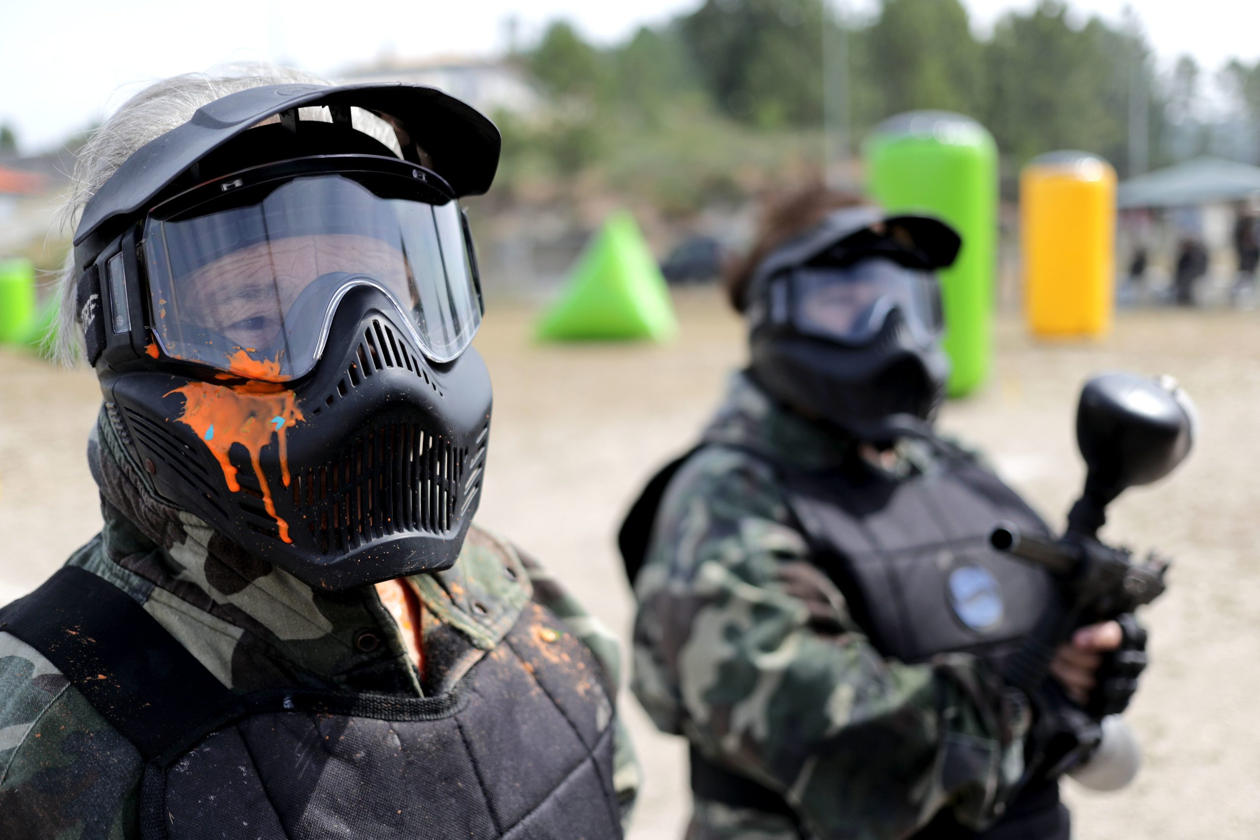 Em Marco de Canaveses, mais de 30 idosos juntaram-se para uma partida de ‘paintball’