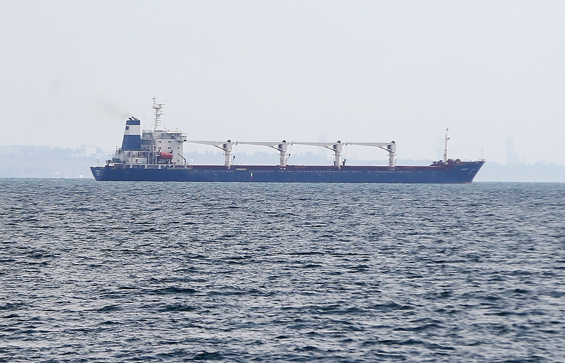 Navio de cereais chegou à Turquia e está preparado para ser inspecionado