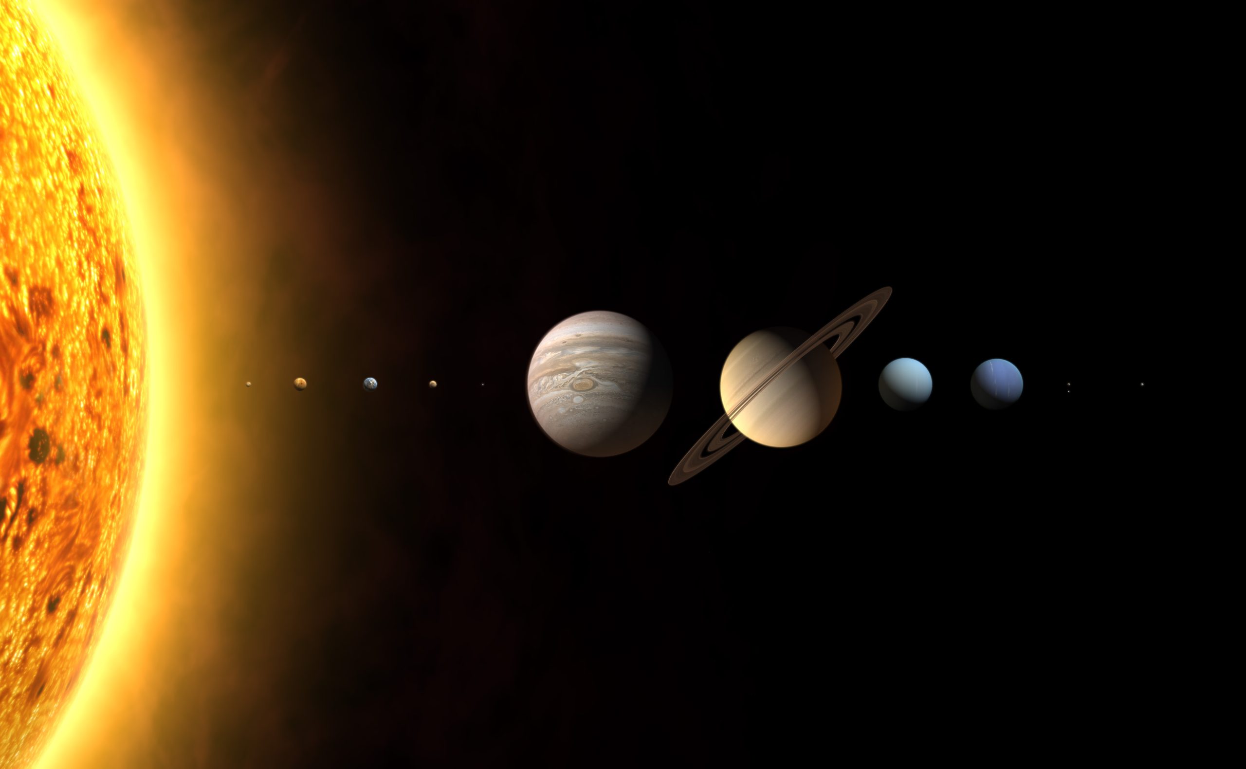 Desfile planetário: todos os planetas do sistema solar estão alinhados no céu noturno de fevereiro