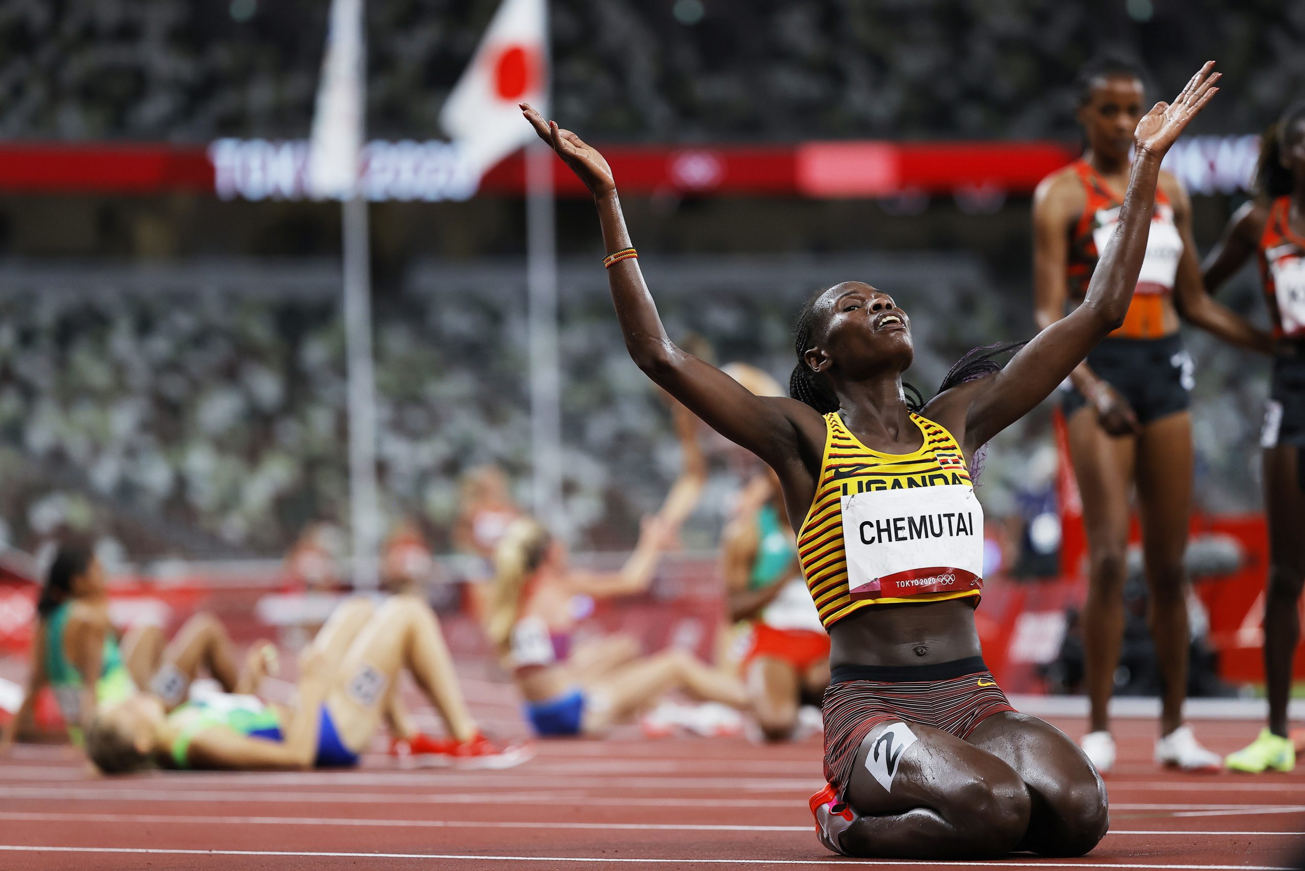 Peruth Chemutai é primeira campeã olímpica de sempre do Uganda