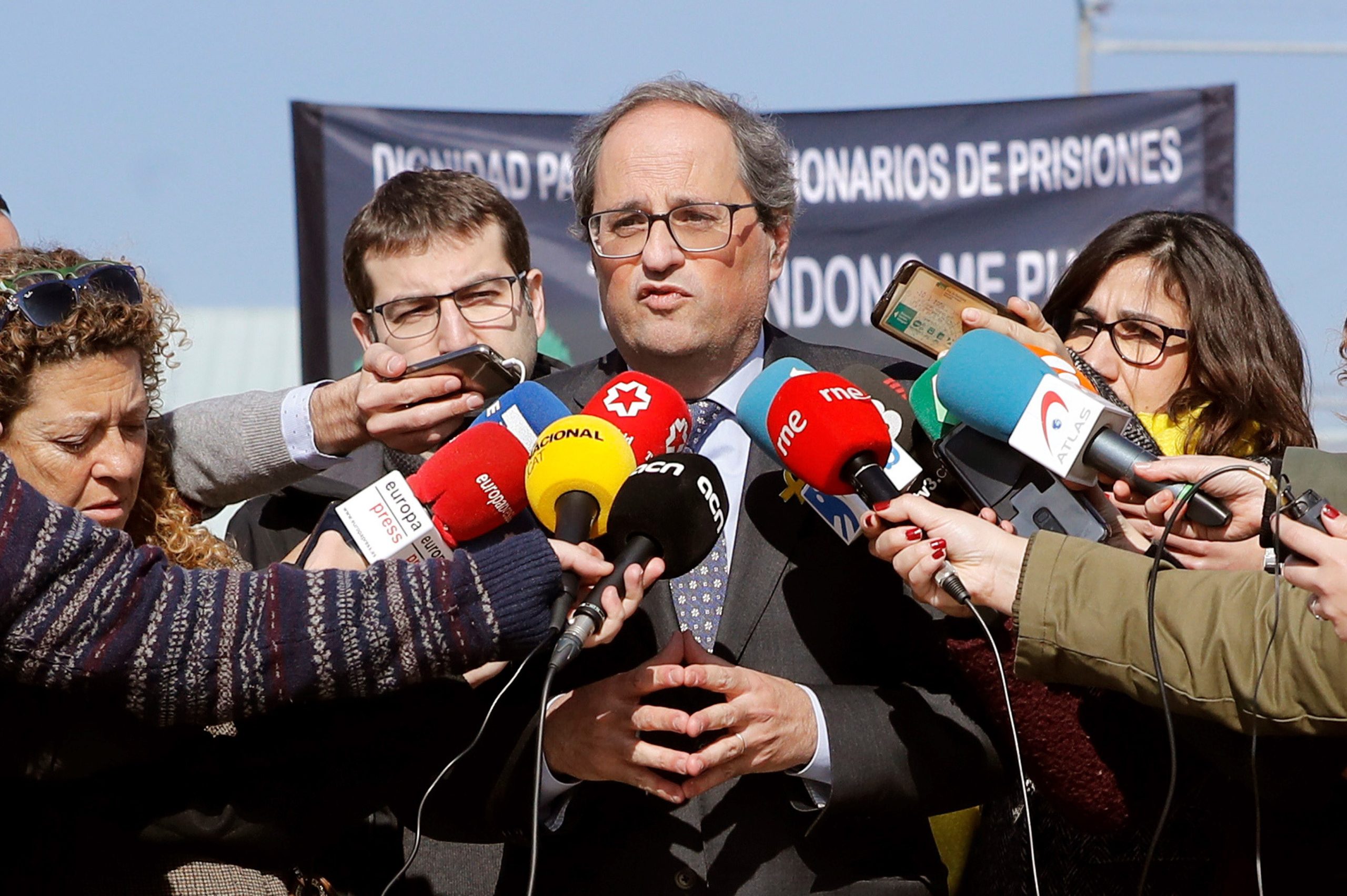 Torra pede “coragem” a Sánchez para manter diálogo que inclua autodeterminação catalã