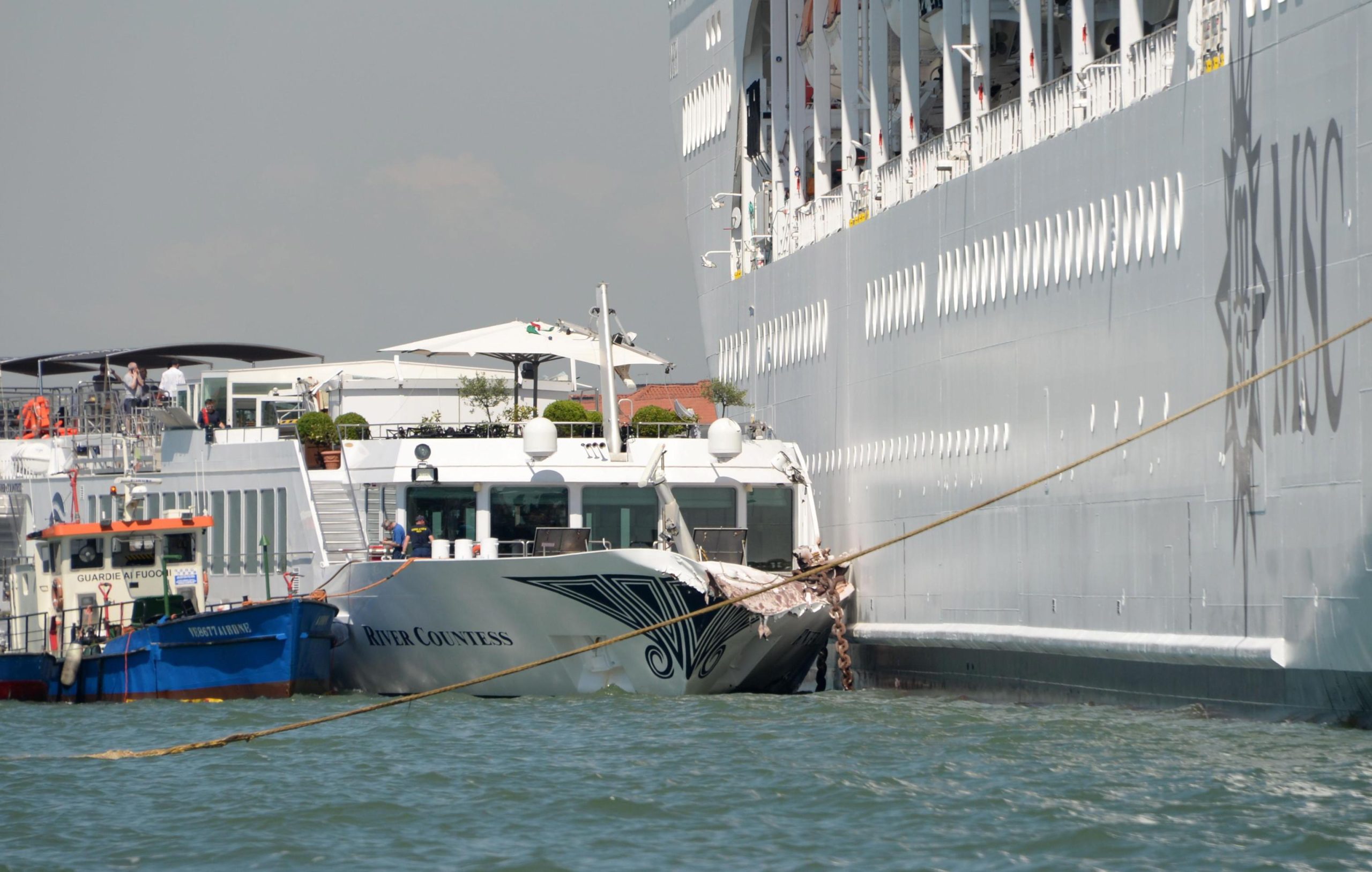 Passageiros afetados por incidente com navio em Veneza serão reembolsados