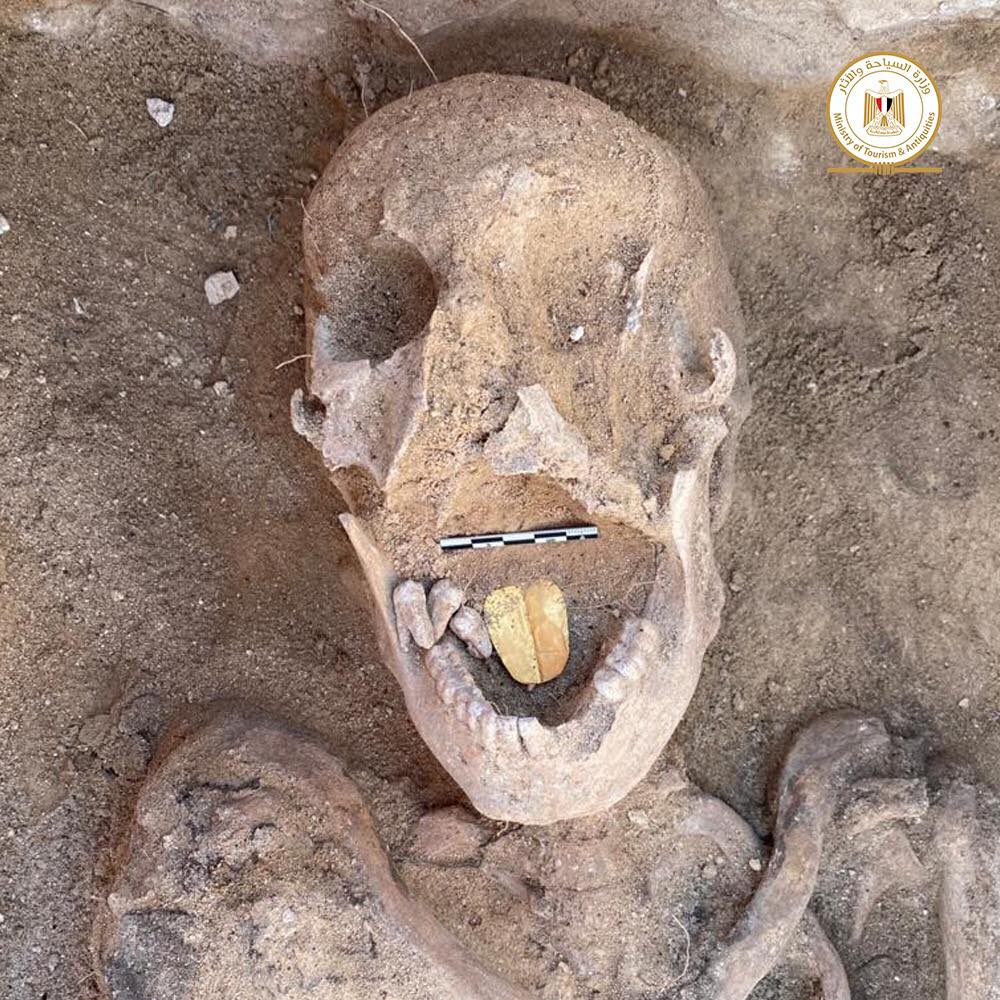 Encontrada no Egito múmia com língua de ouro