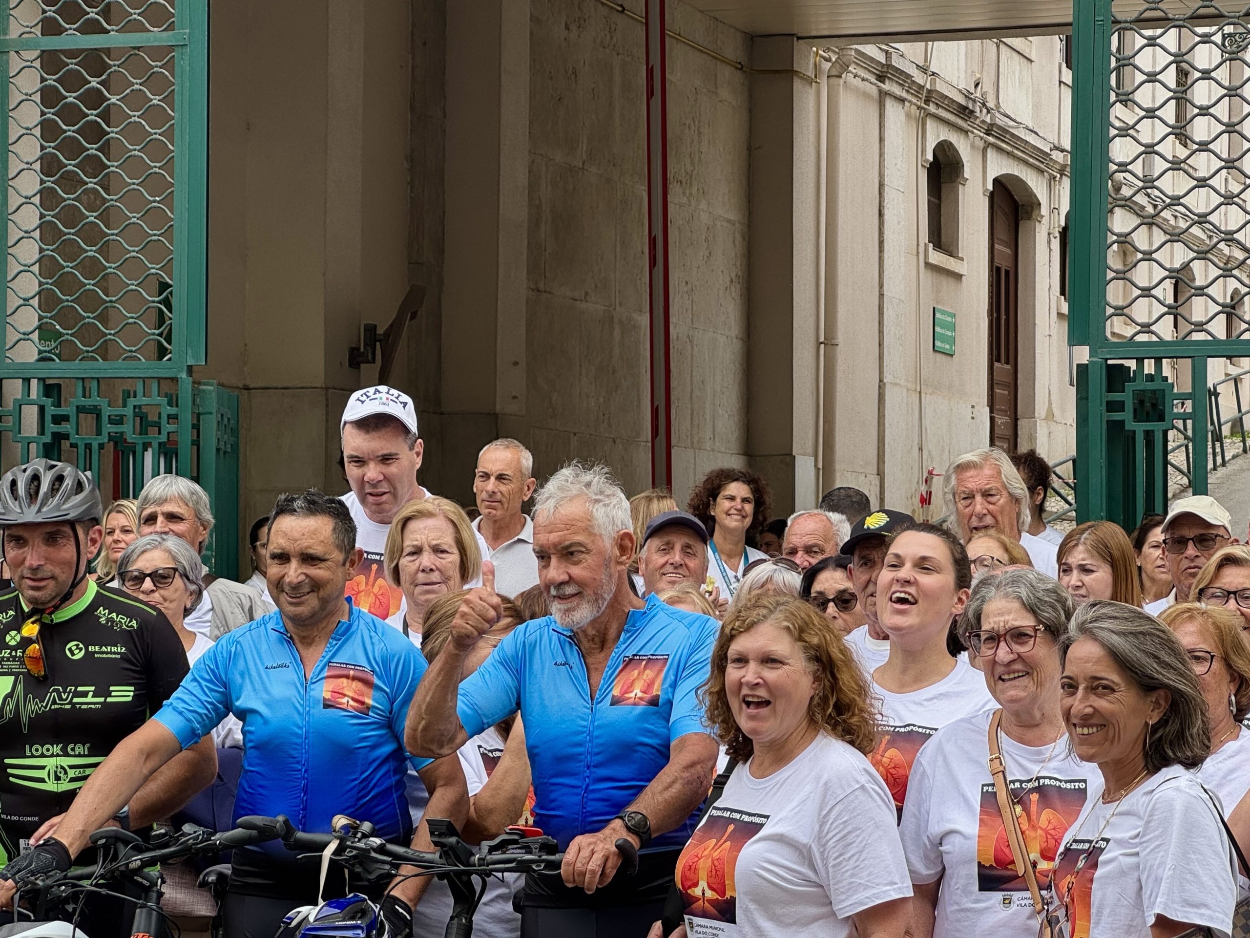 Transplantados pulmonares pedalam do Porto a Lisboa. “É a nossa segunda vida. Eu senti-me no lado de lá e, graças a Deus, estou cá”