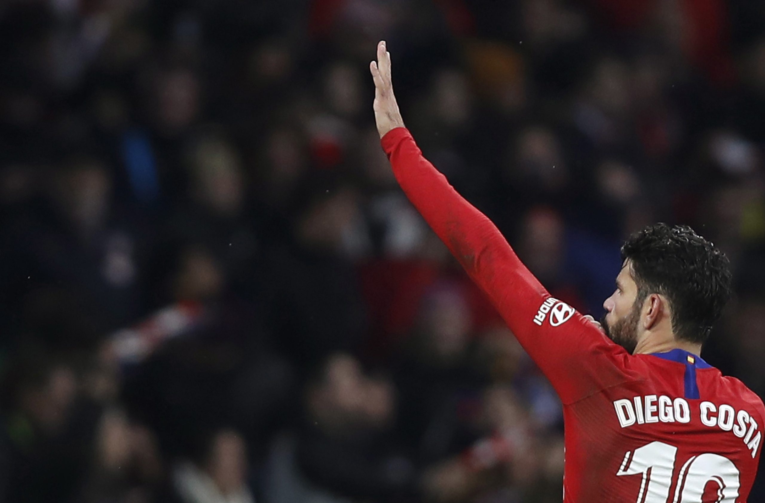Atlético Madrid vai recorrer dos oito jogos de castigo a Diego Costa