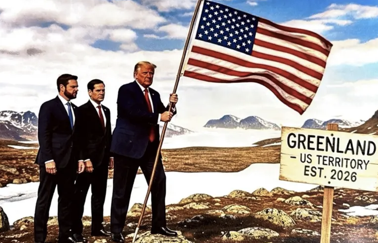 Trump diz que EUA terão soberania sobre terrenos de bases militares na Gronelândia