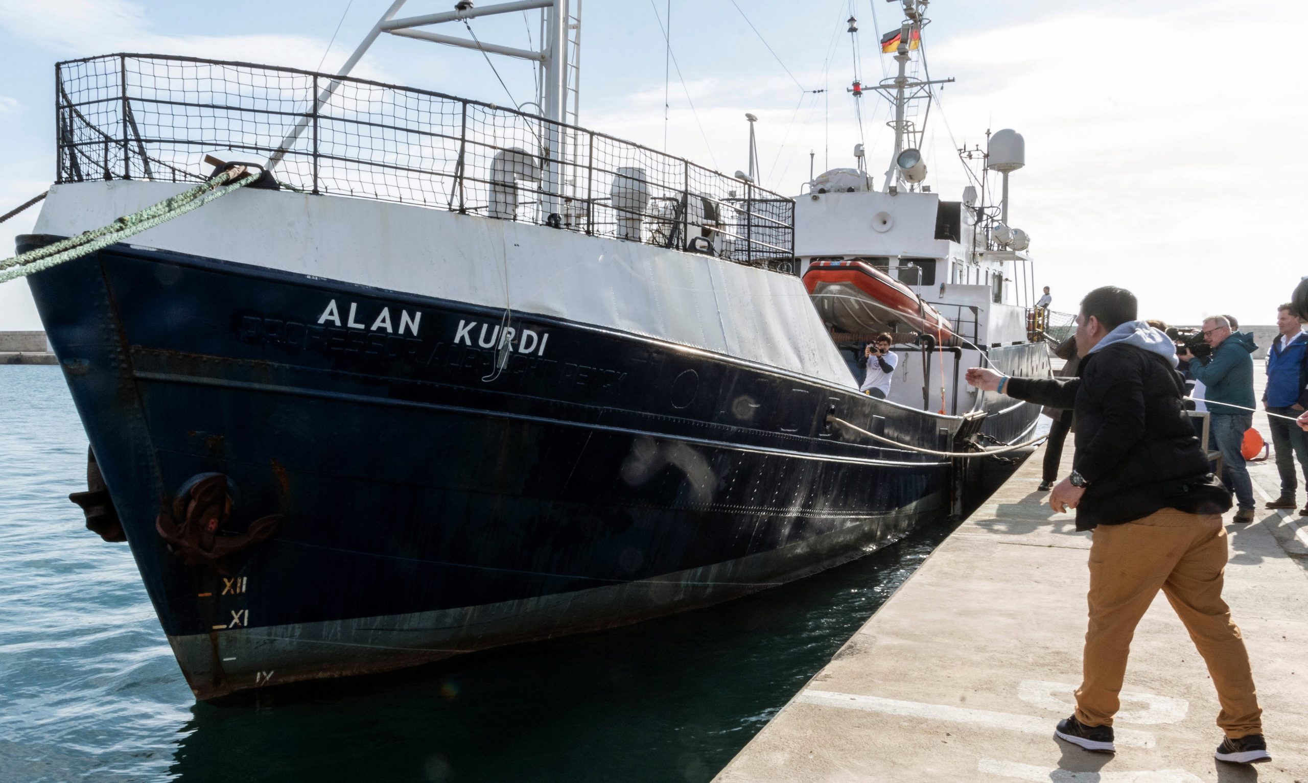 Alan Kurdi , o barco de resgate alemão que se dirige a Lampedusa, e que pode protagonizar novo conflito entre Itália e Alemanha
