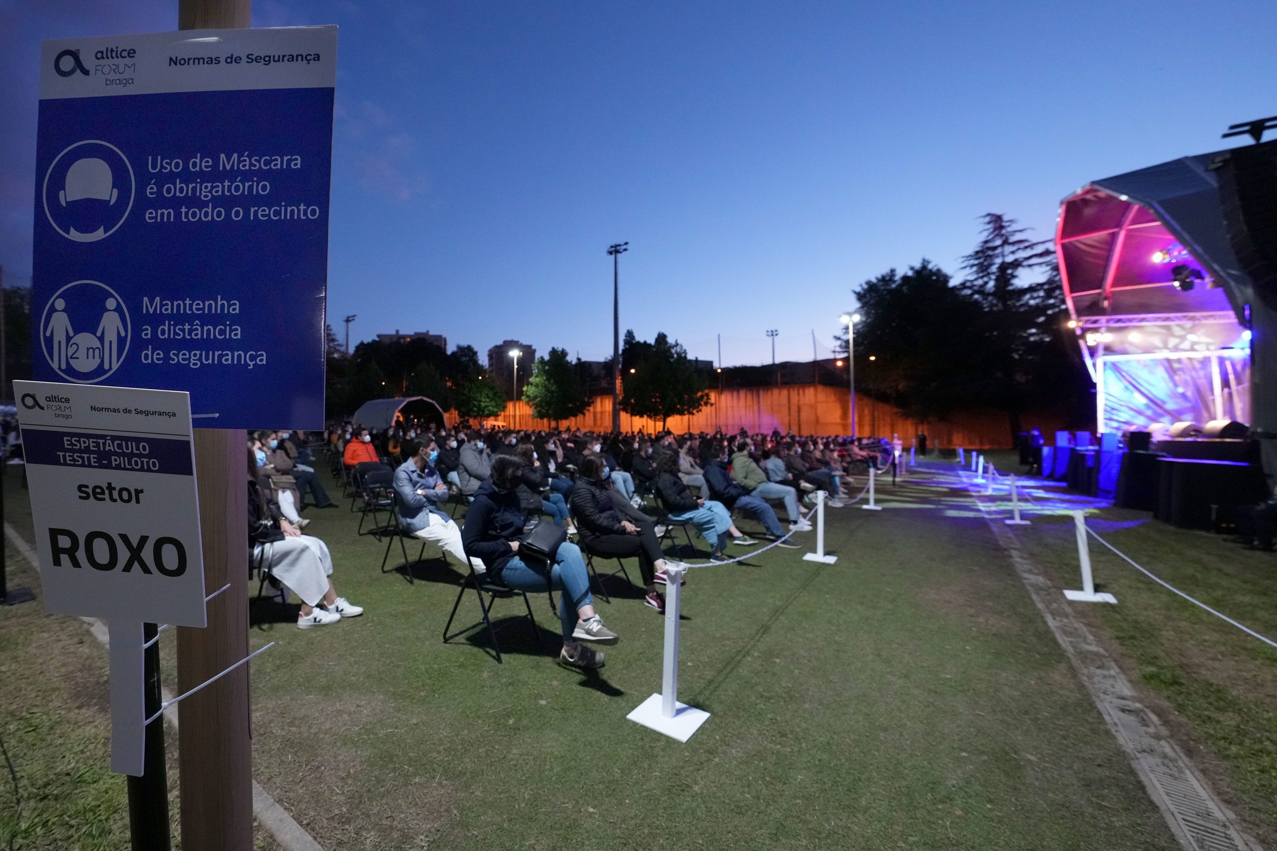 “Eventos teste” ajudam a definir progressão para realização de espetáculos