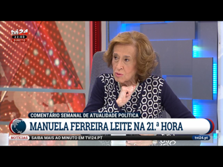 Operação stop do Fisco em Valongo: Manuela Ferreira Leite diz que tem de haver “uma volta muito grande” na relação com os contribuintes