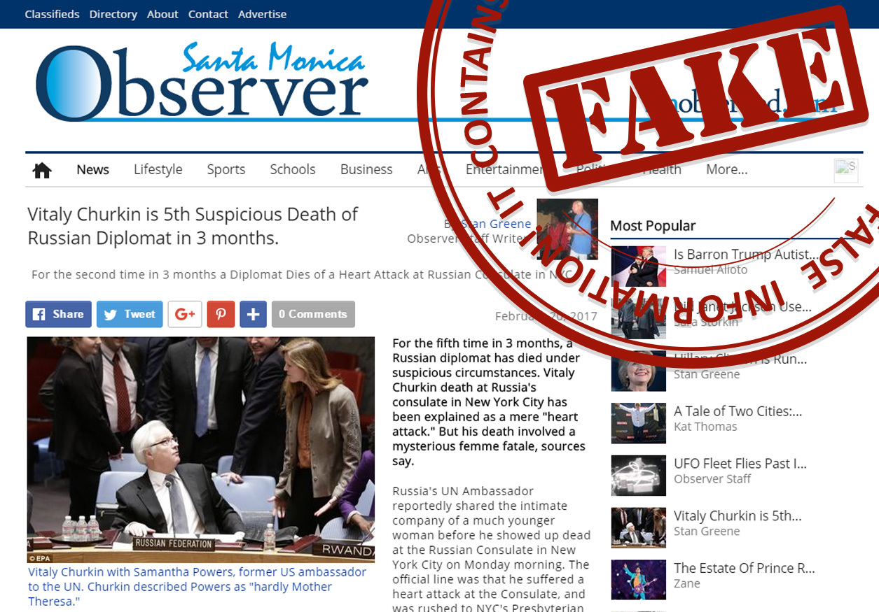 Rússia contra o mundo. Há um novo guerreiro na luta contra as fake news