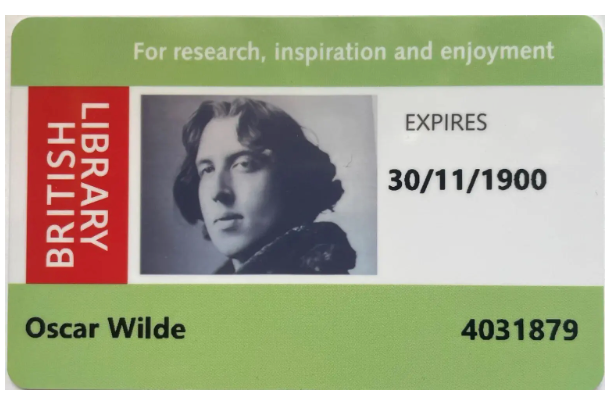 130 anos depois, Biblioteca Britânica volta a emitir cartão de leitor do Oscar Wilde revogado por condenação homofóbica